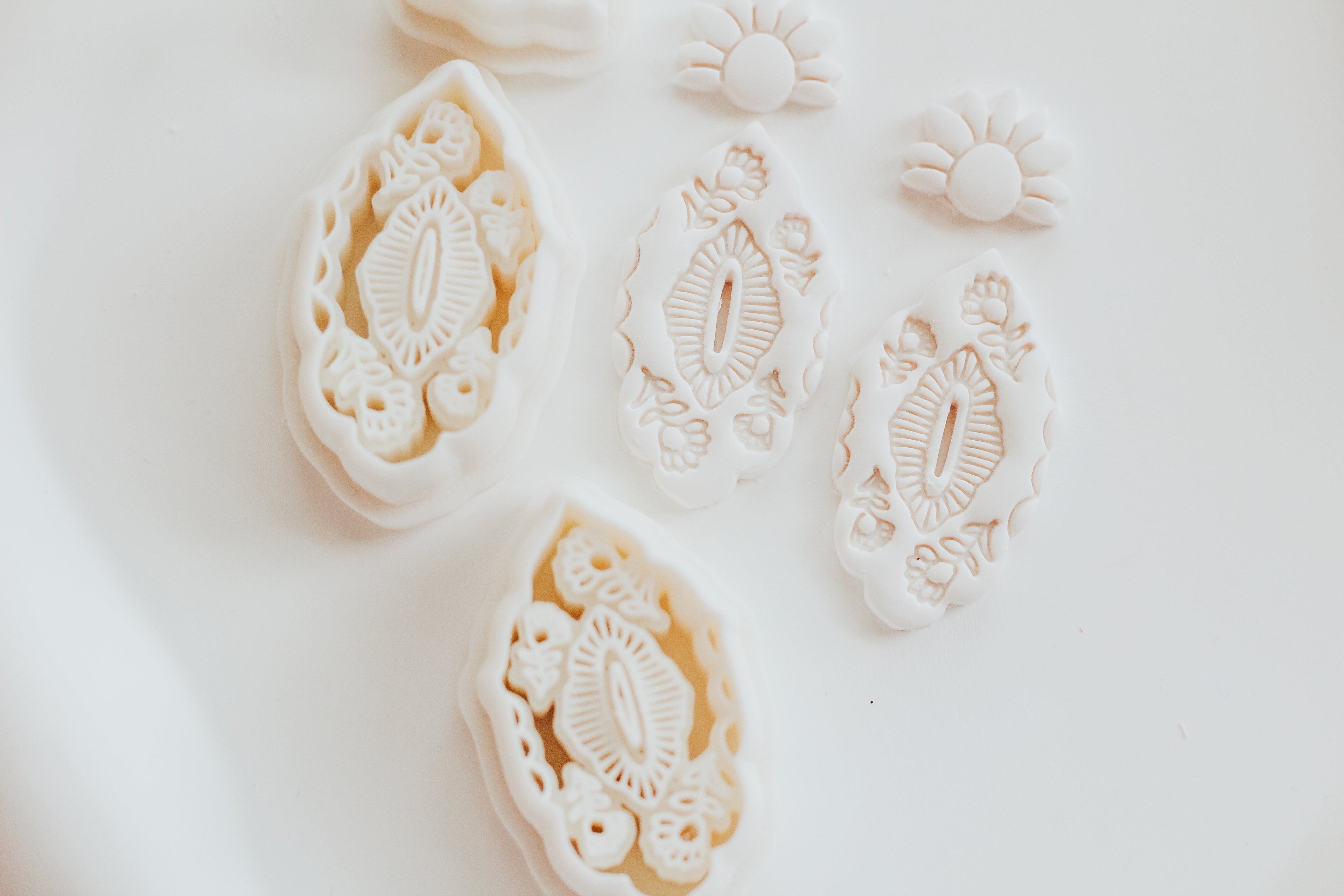 Bloom Mirrored Set Clay Earring Cutter