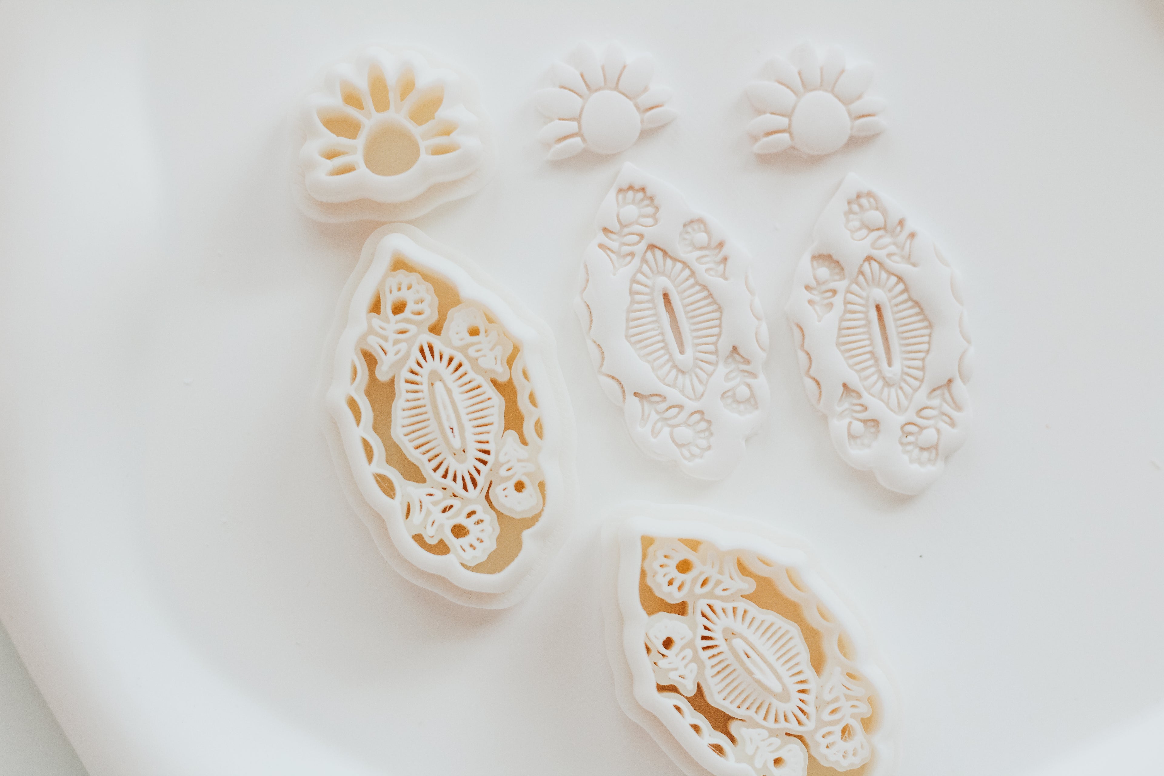 Bloom Mirrored Set Clay Earring Cutter