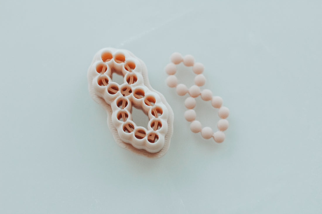 Crossed Oval Bubble Skinny Clay Cutter Set
