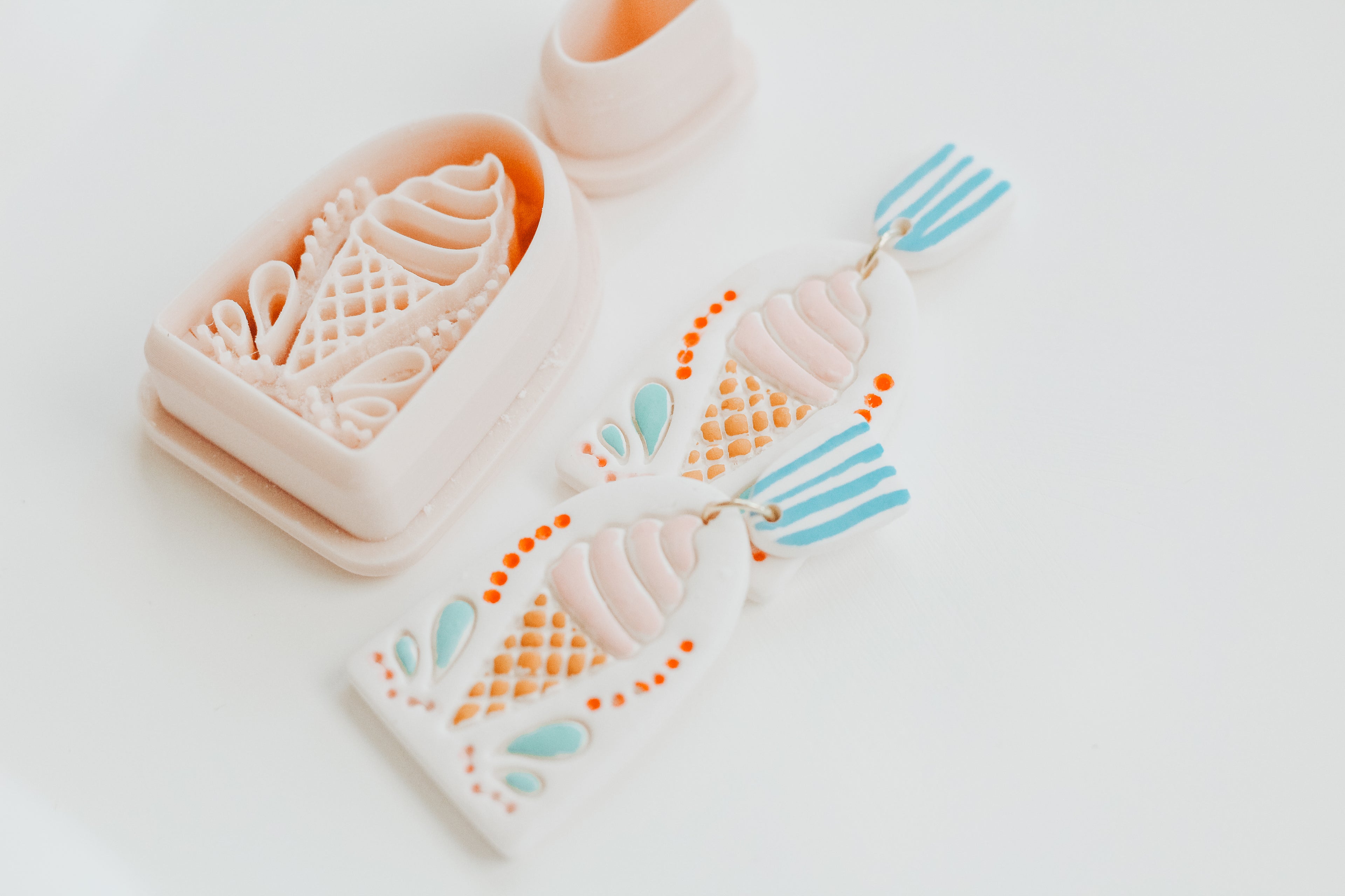 Berry Sweet Ice Cream Clay Cutter Set