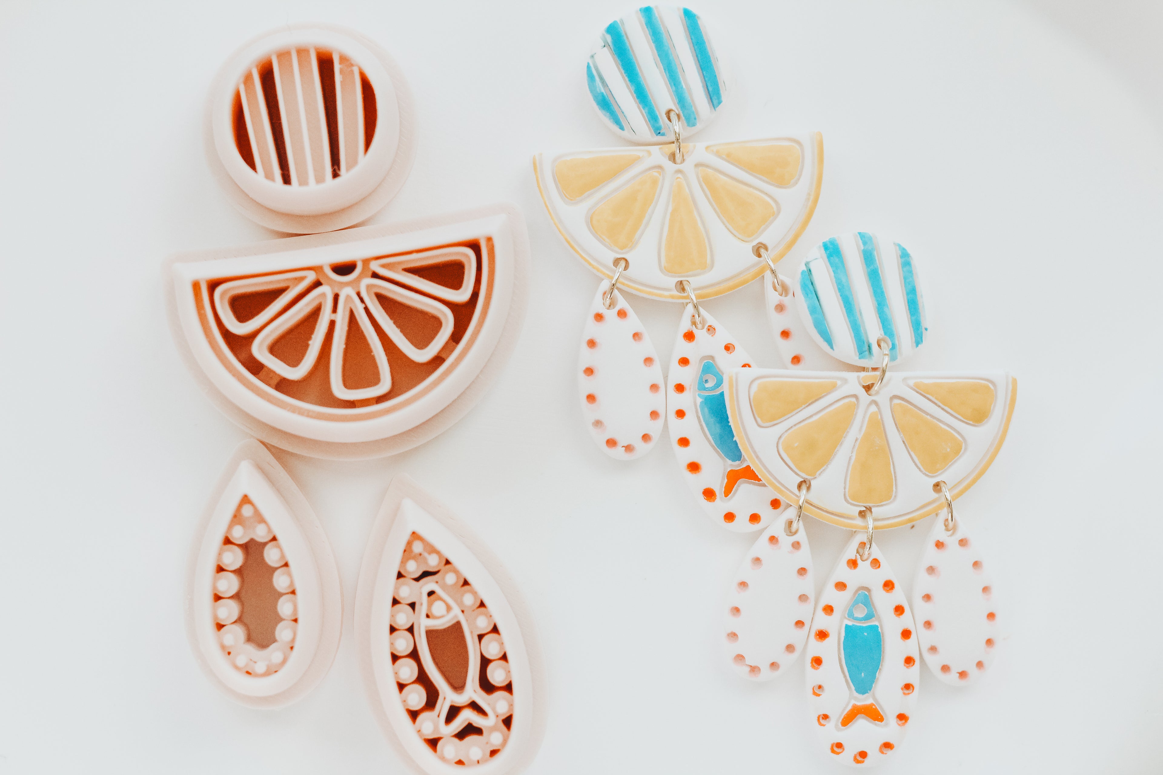 Lemon Sardine 4 Piece Clay Cutter Set