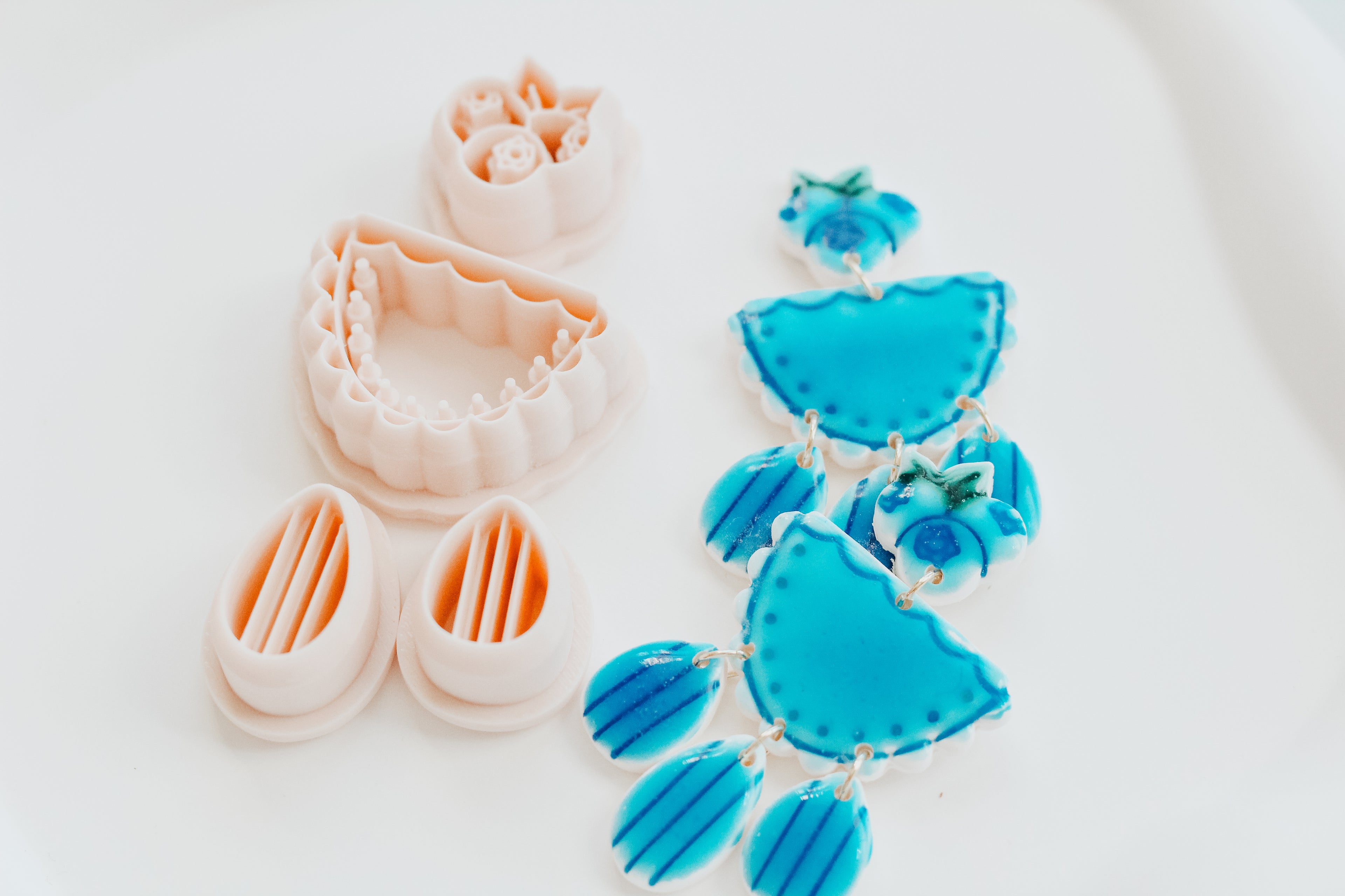 Blueberry 4 Piece Clay Cutter Set