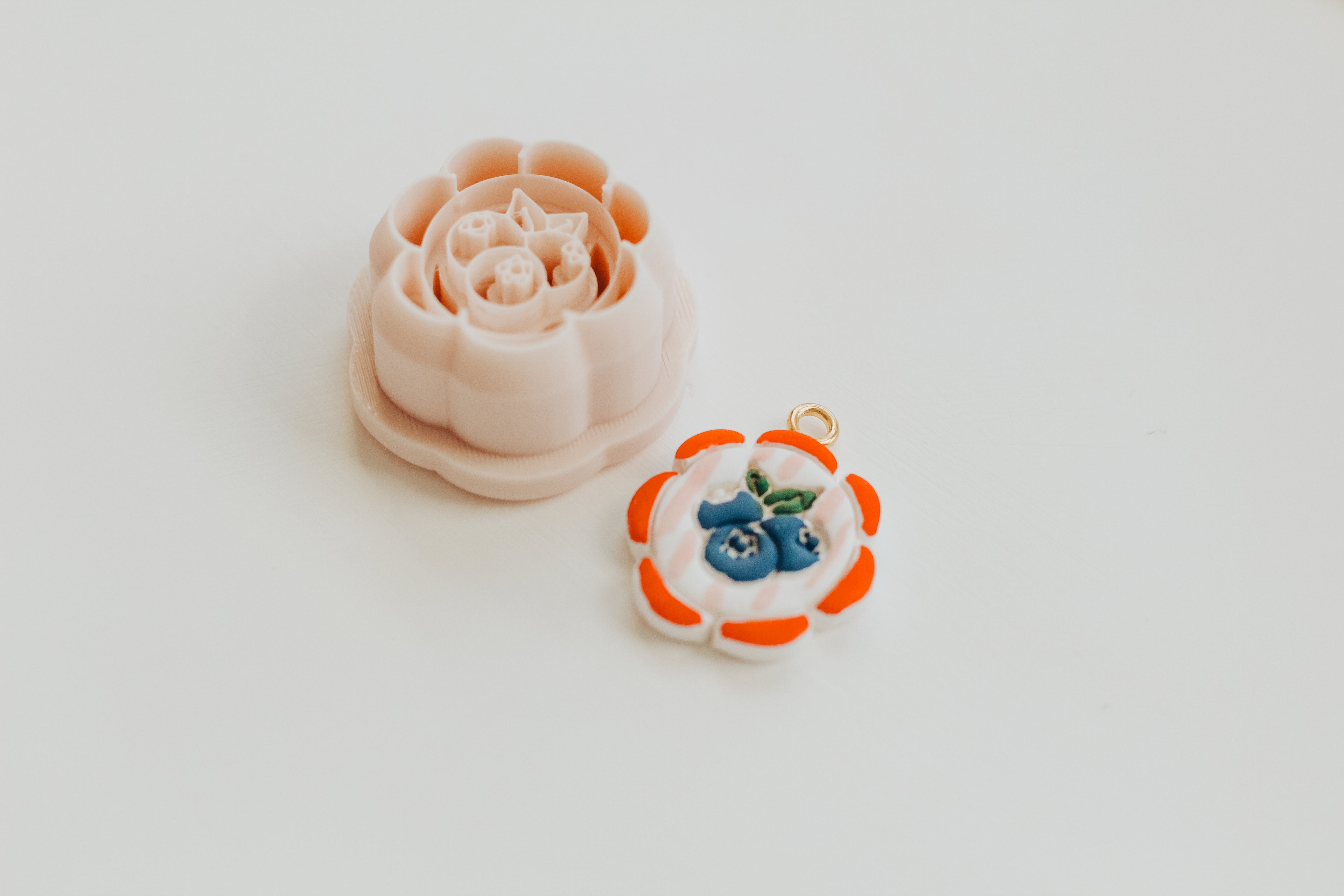 Scallop Blueberry Precision Clay Charm Cutter