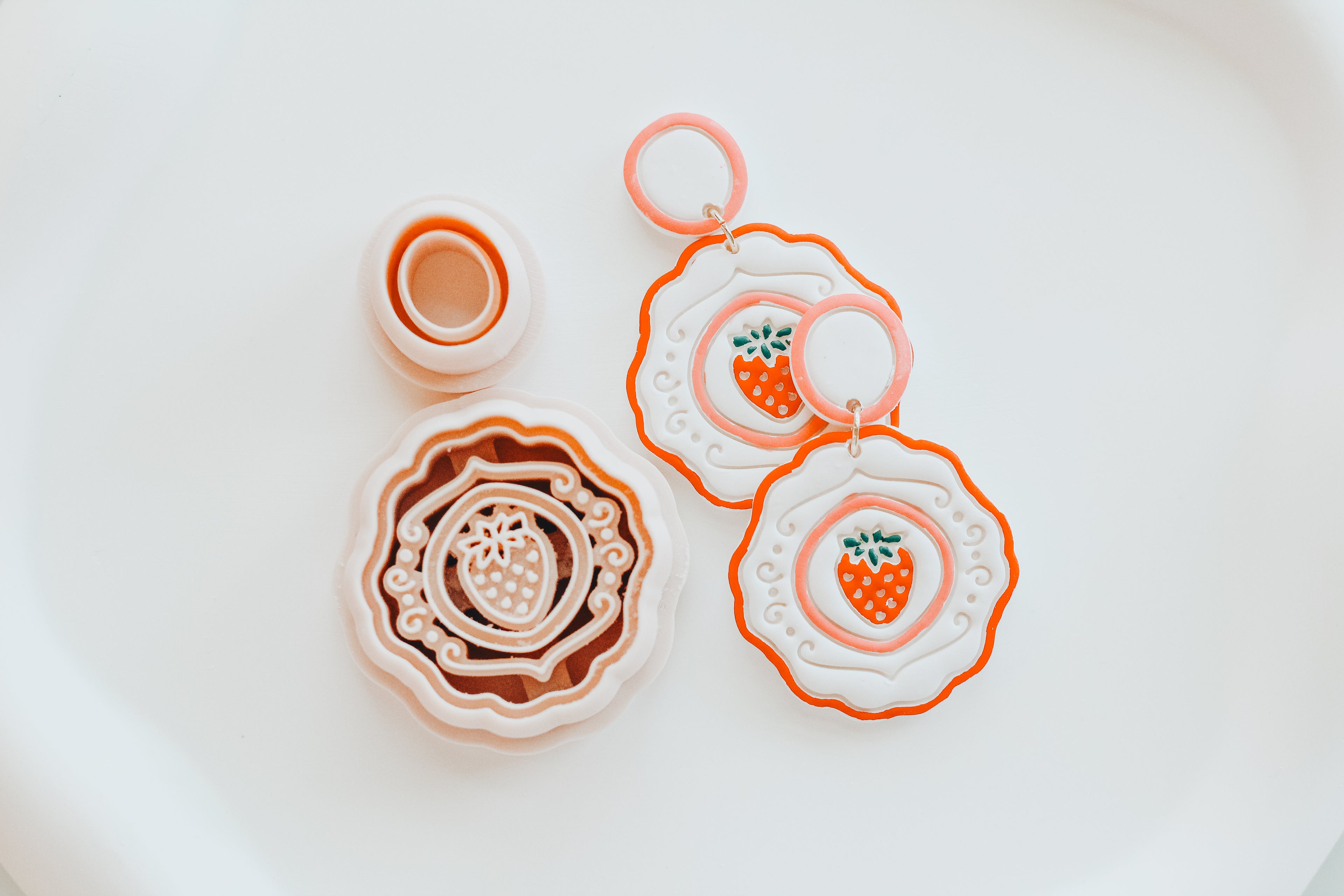 Strawberry Swirl Clay Cutter Set