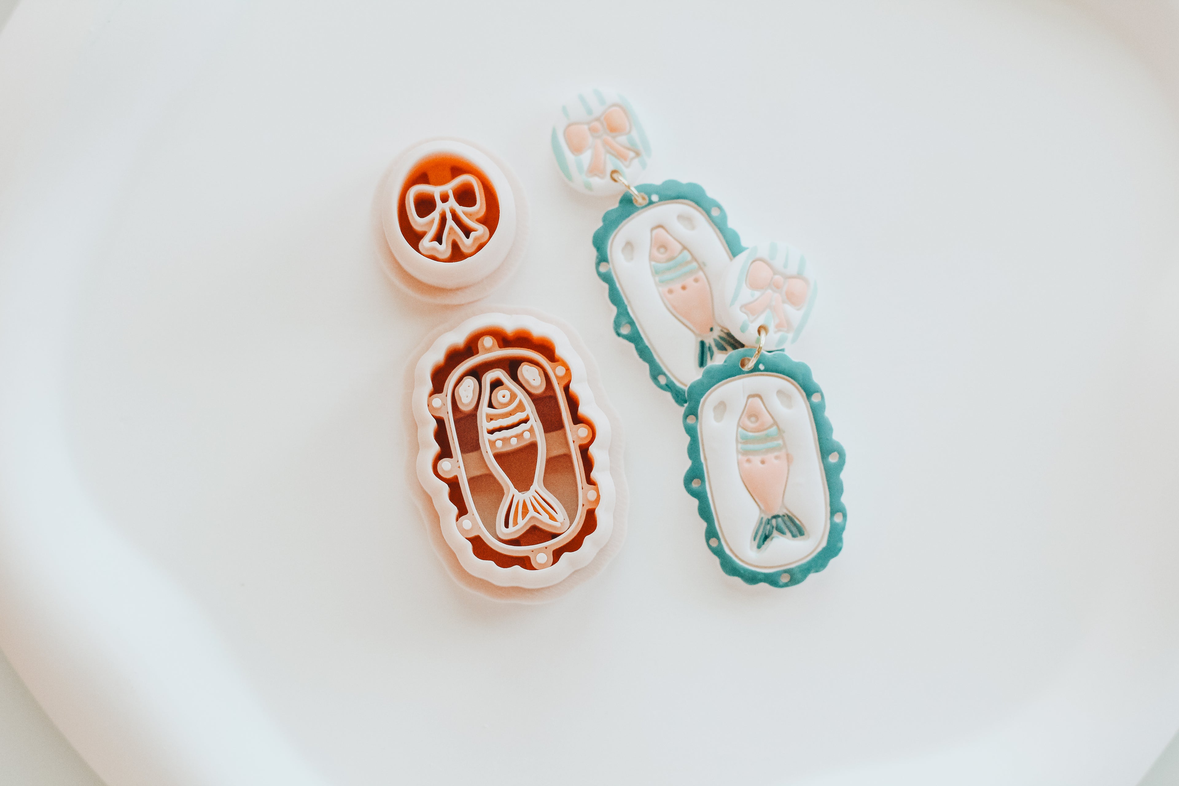 Sweet Fish & Bow Clay Cutter Set