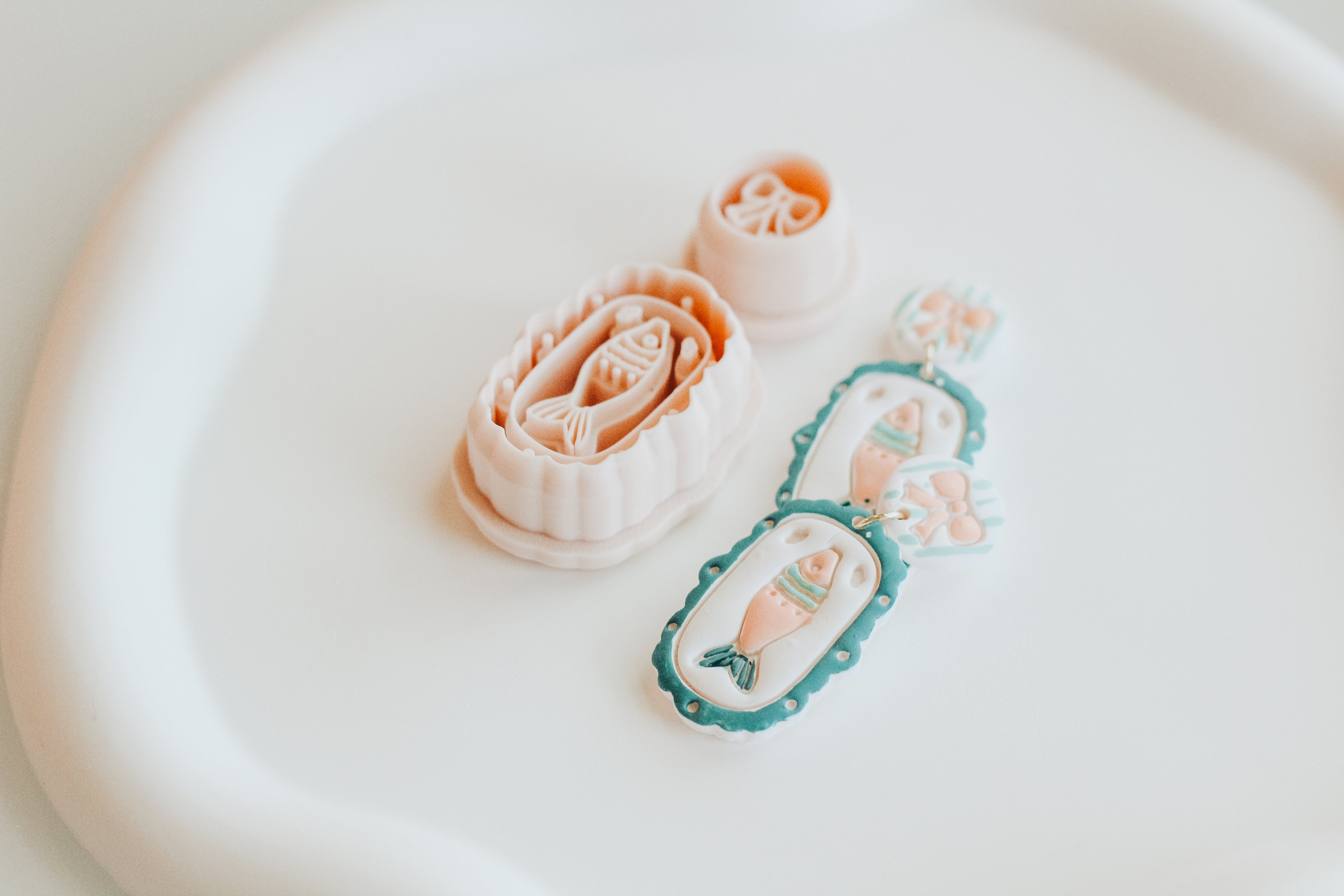 Sweet Fish & Bow Clay Cutter Set