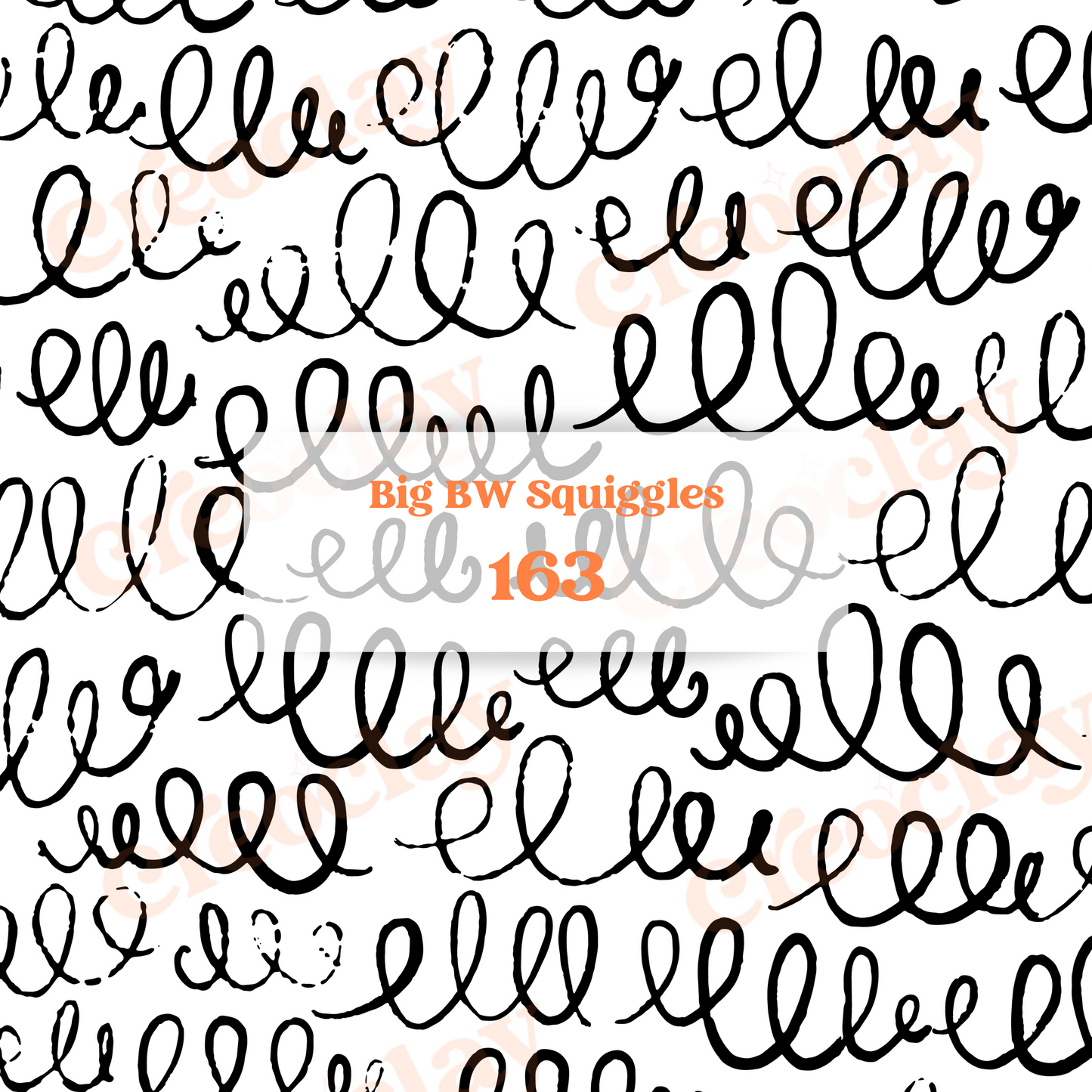 Transfer Paper 163 (Big BW Squiggles)