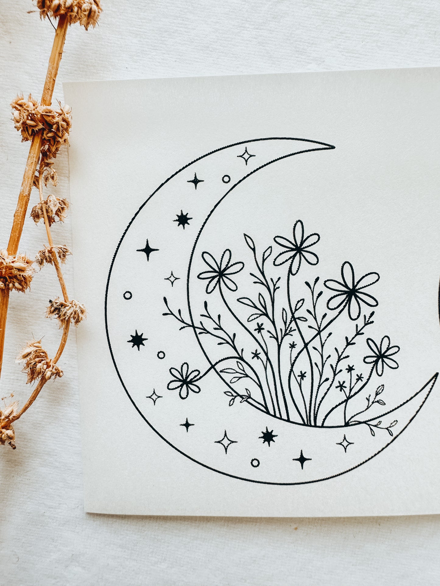 Transfer Paper 79 (Moon & Flower for Trinket Dish)