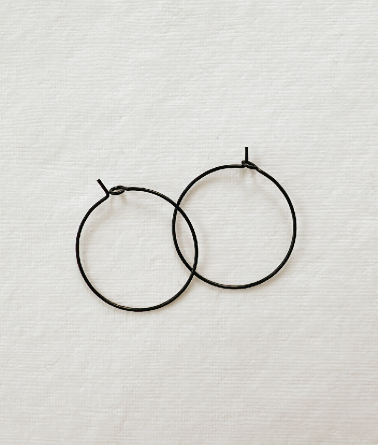 Black Hoops (Set of 2)