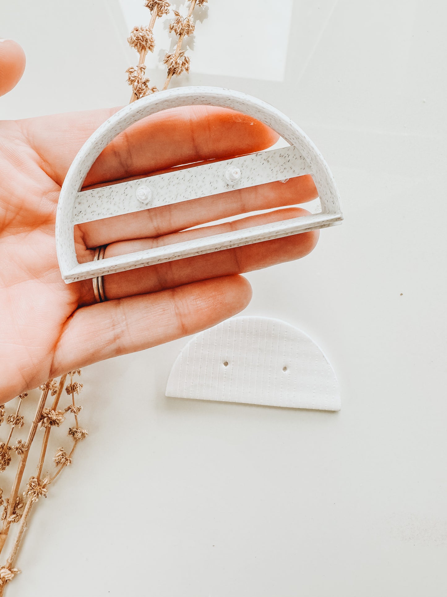 Half Circle Earring Card Clay Cutters