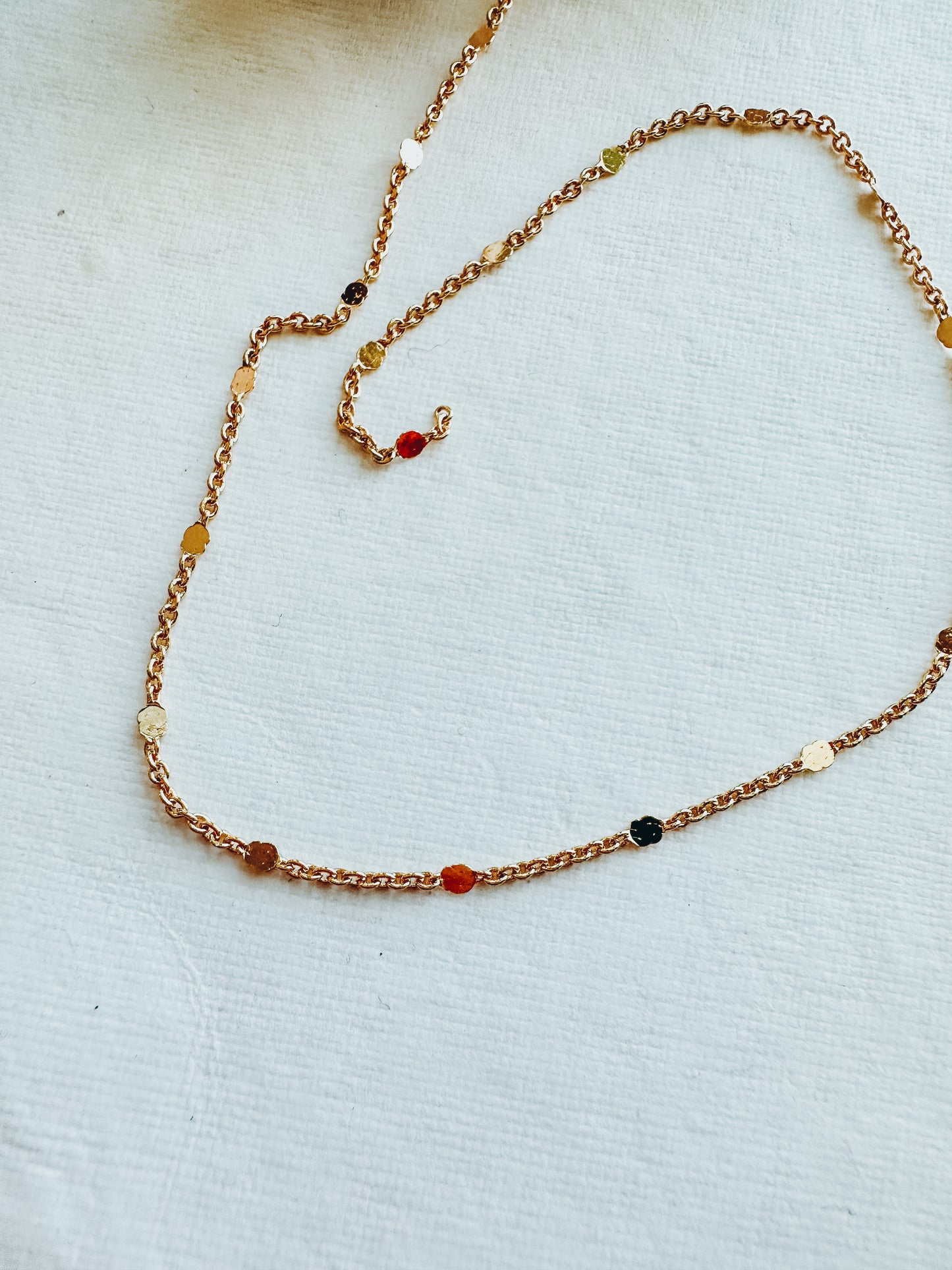 Gold Plated Small Disc Chain (3 ft)