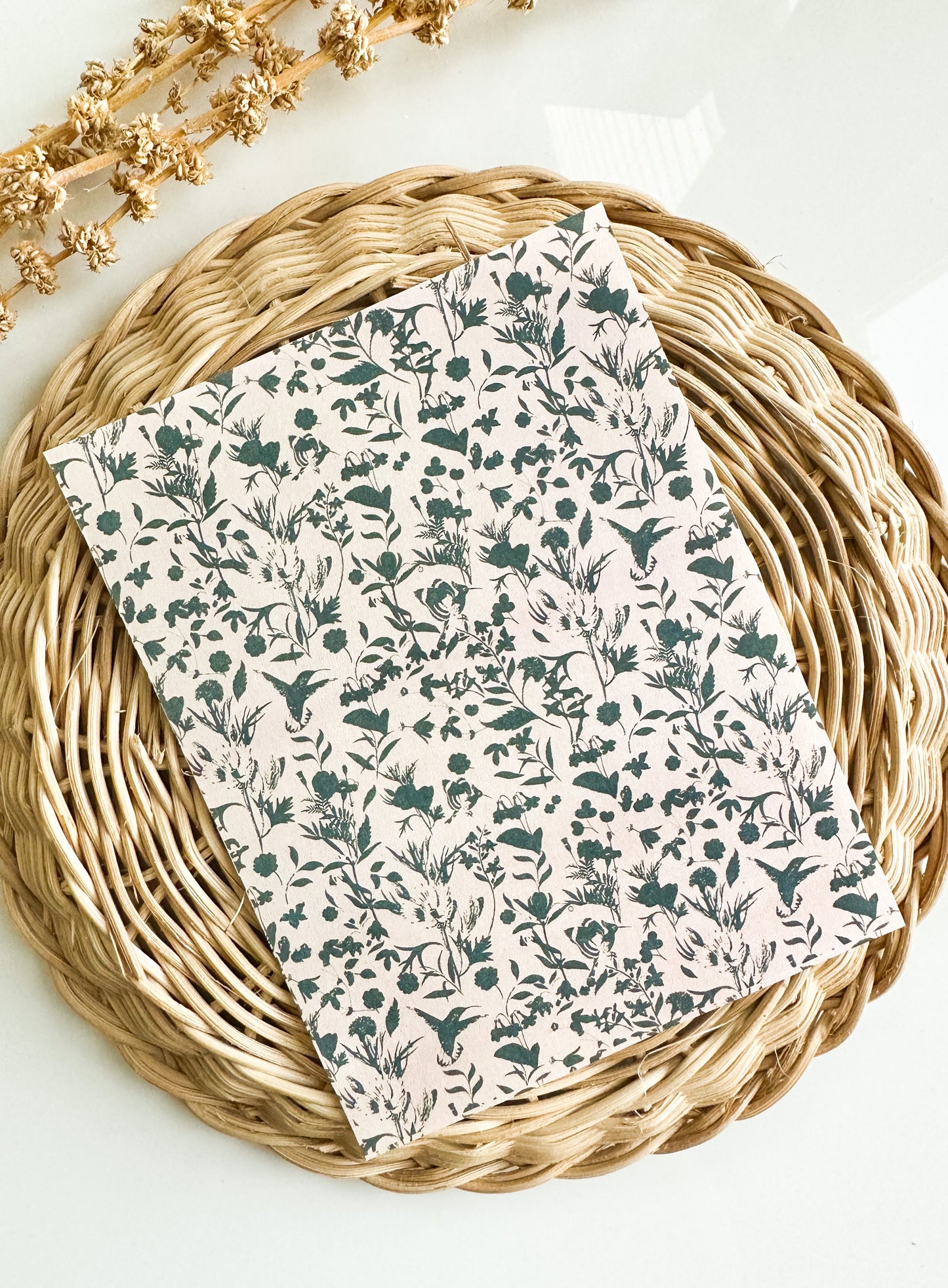 Transfer Paper 93 (Pink & Black Vintage Bird and Floral)