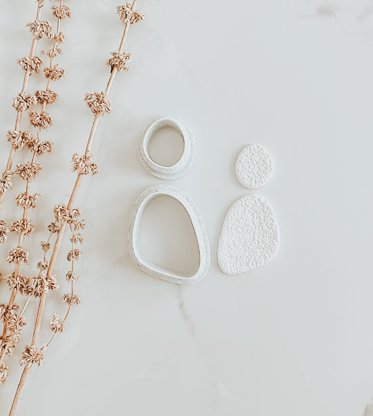 Sage Pebble Clay Cutter Set