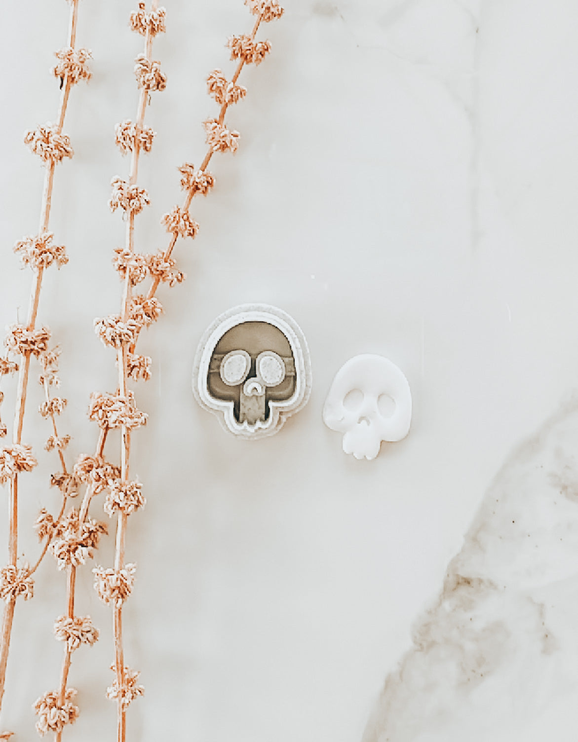 Cute Skeleton Head Clay Cutter