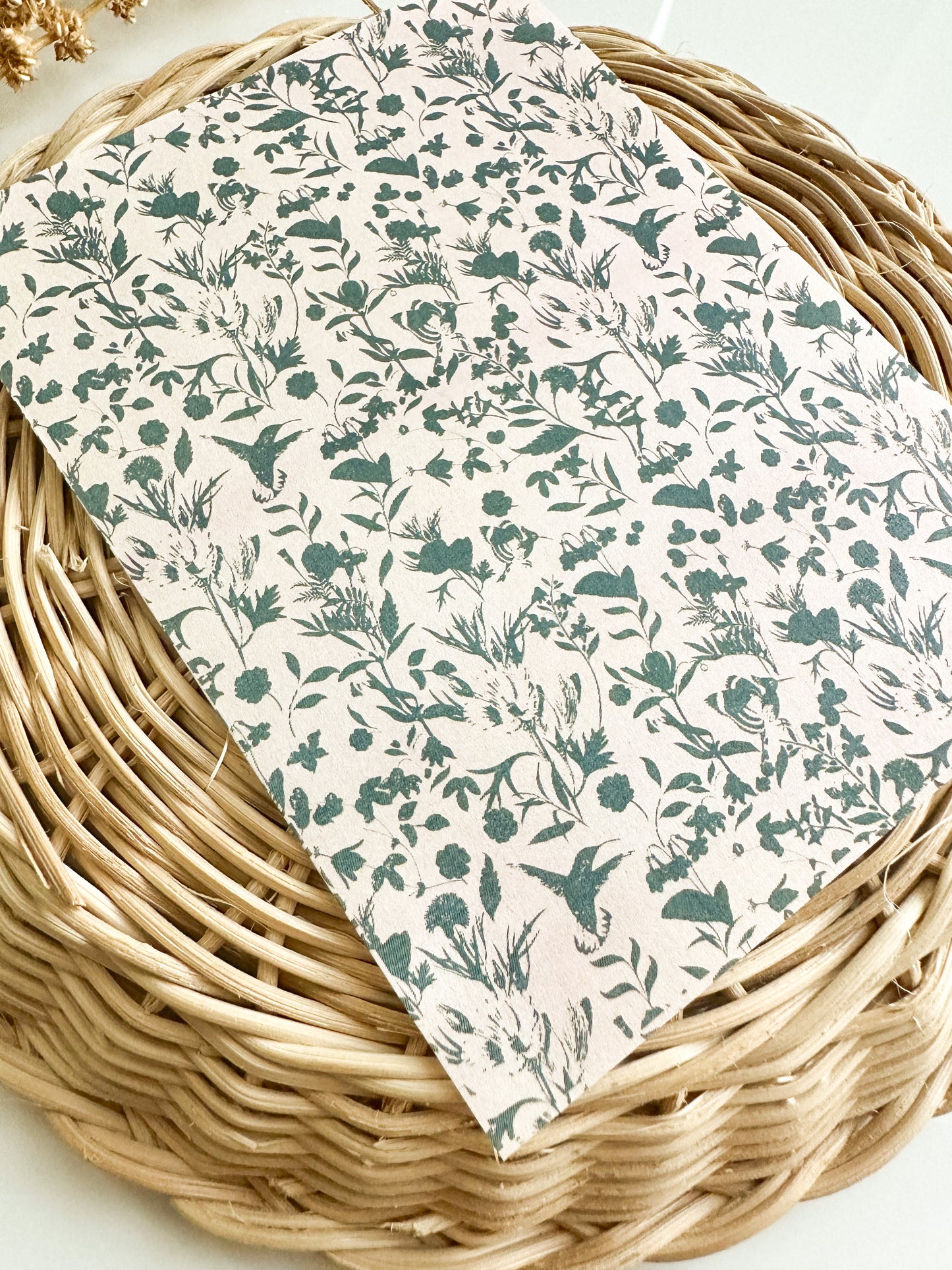 Transfer Paper 93 (Pink & Black Vintage Bird and Floral)