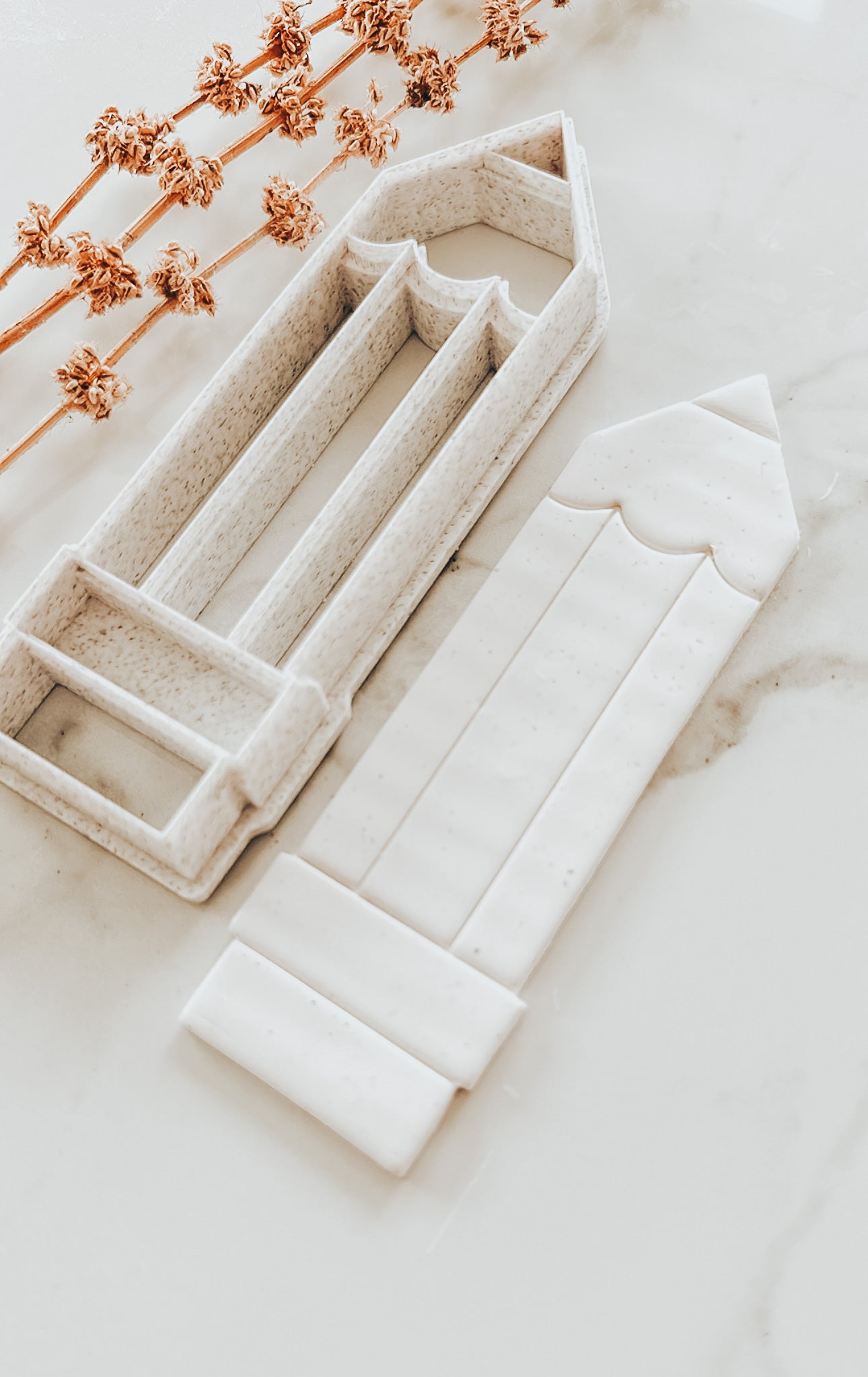 Boho Pencil Clay Bookmark Cutter