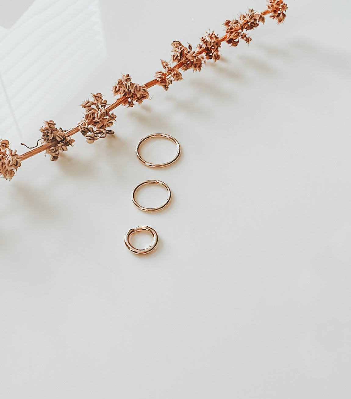 Gold Plated Open Jump Rings (10 Count)