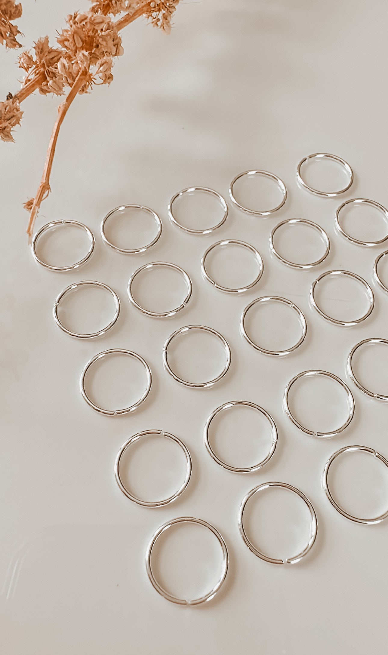 Silver Plated Open Jump Rings (10 Count)