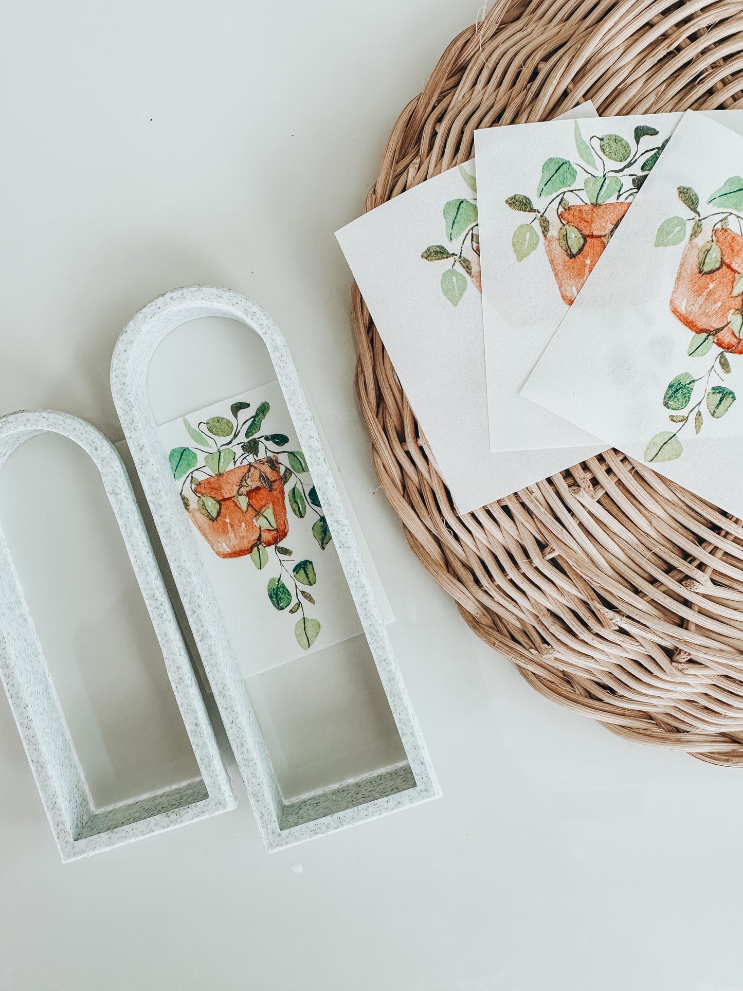 Transfer Paper 29 (Hanging Plant For Bookmark or Trinket Dish)