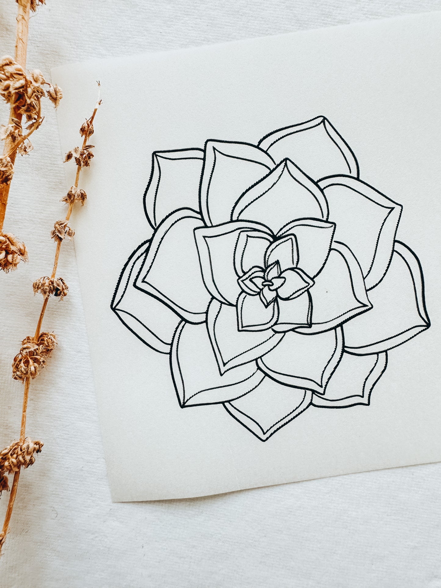 Transfer Paper 128 (Succulent 1 for Trinket Dish)