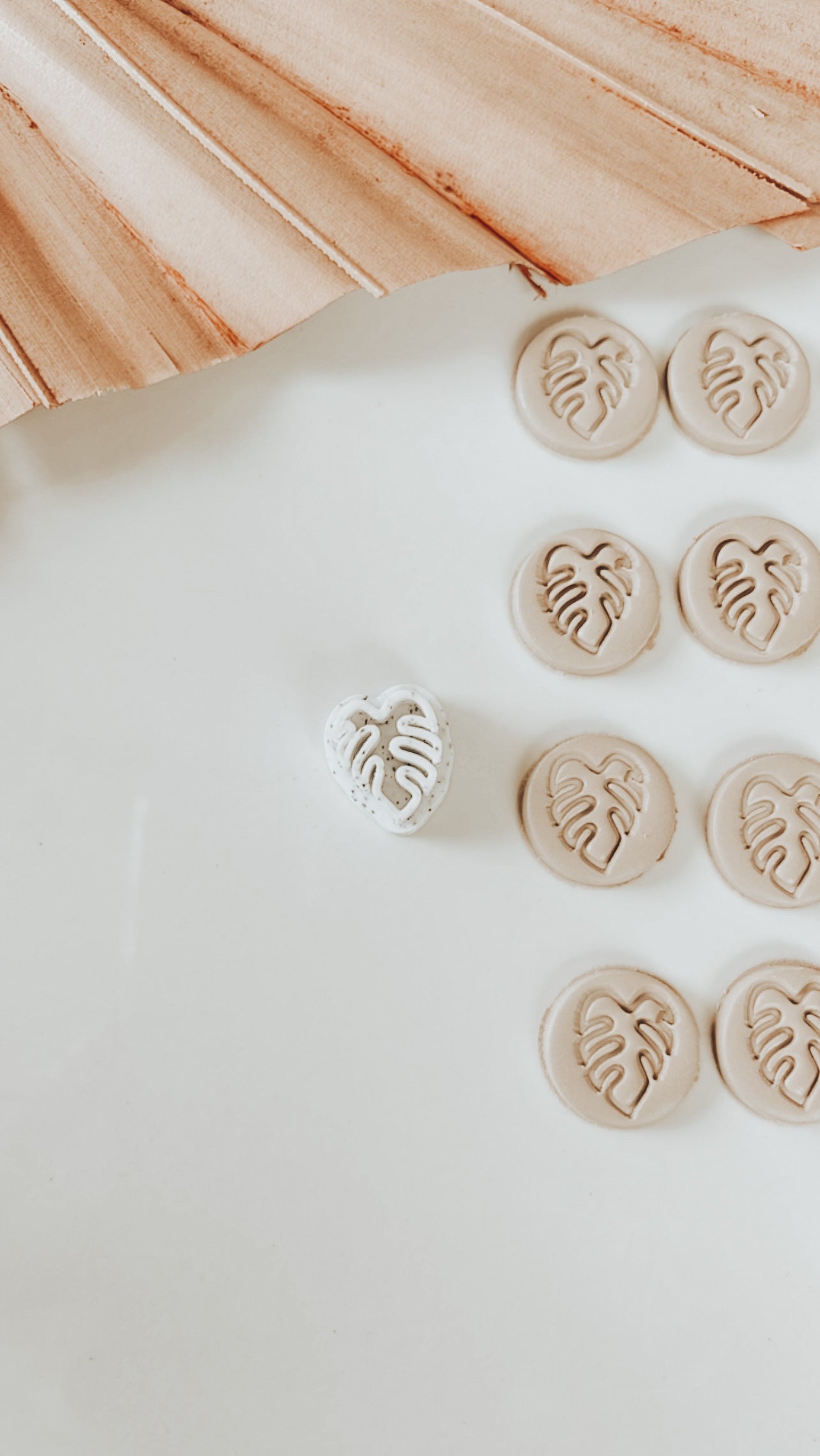 Mini Monstera Clay Stamp