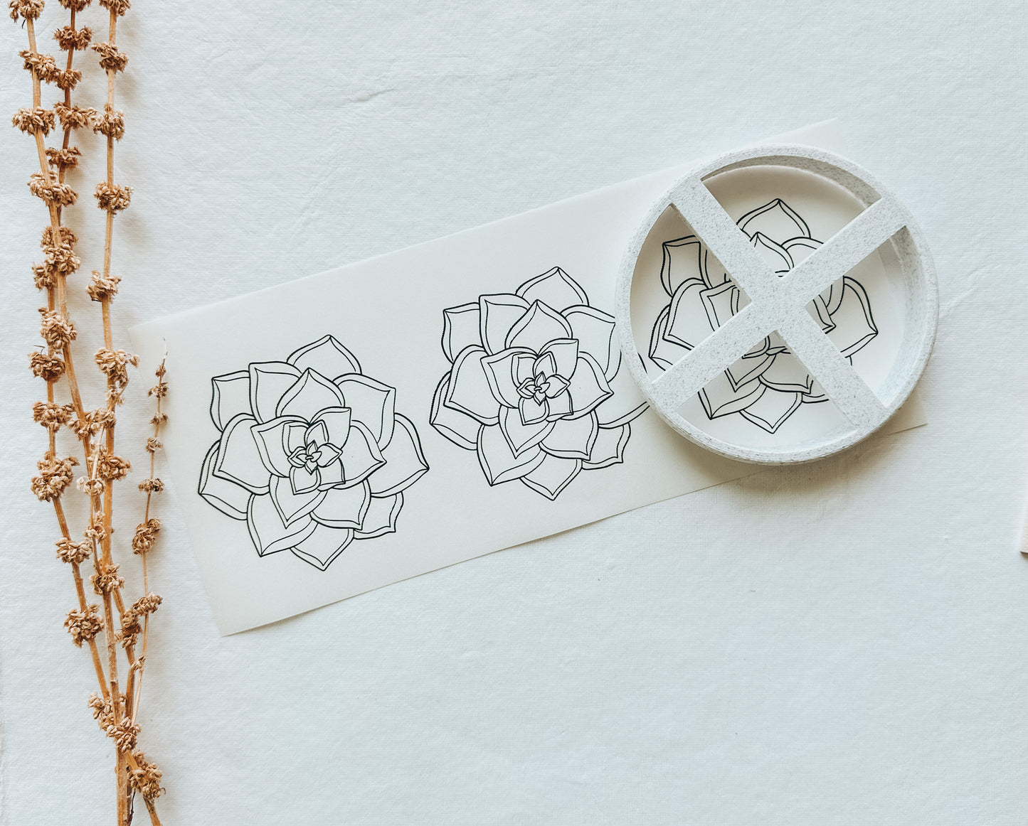 Transfer Paper 128 (Succulent 1 for Trinket Dish)