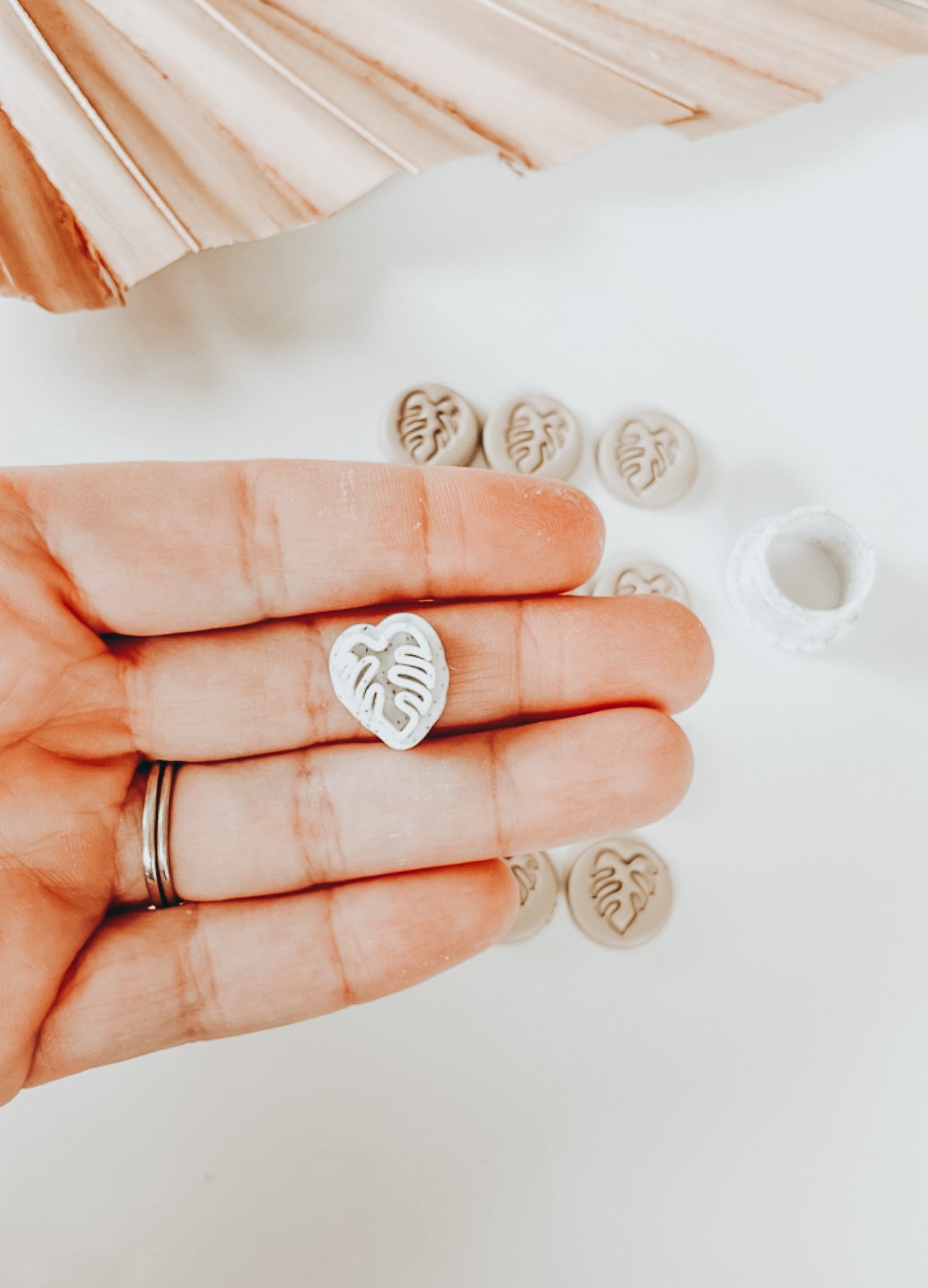 Mini Monstera Clay Stamp