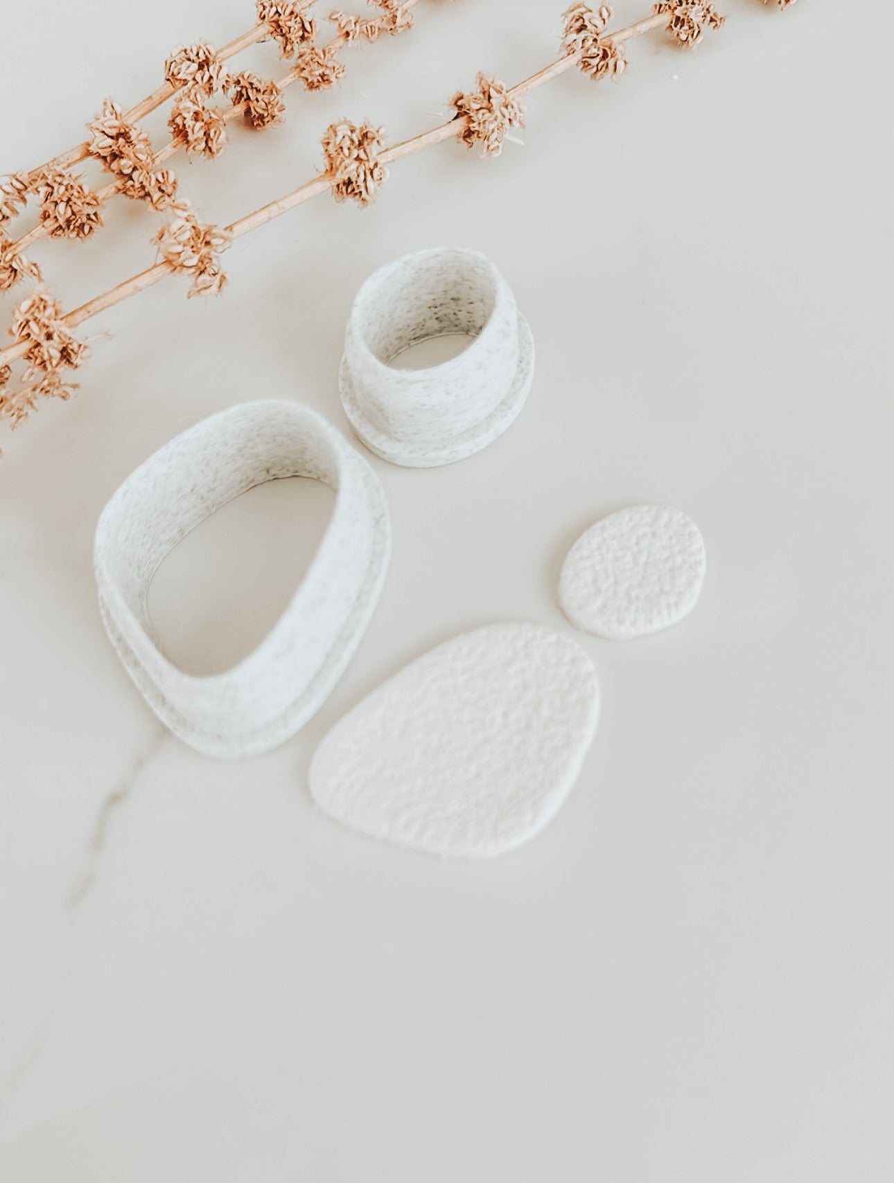 Sage Pebble Clay Cutter Set