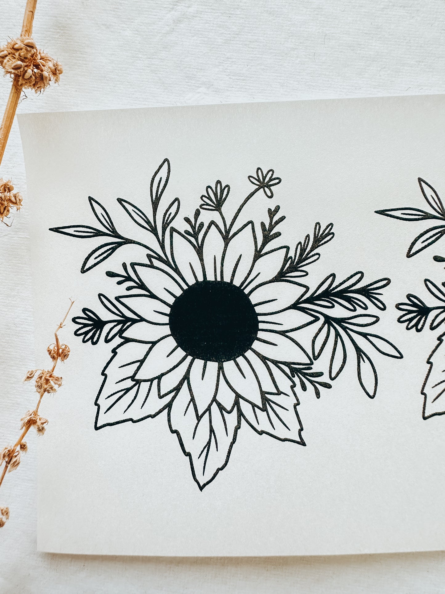 Transfer Paper 132 (Sunflower for Trinket Dish)