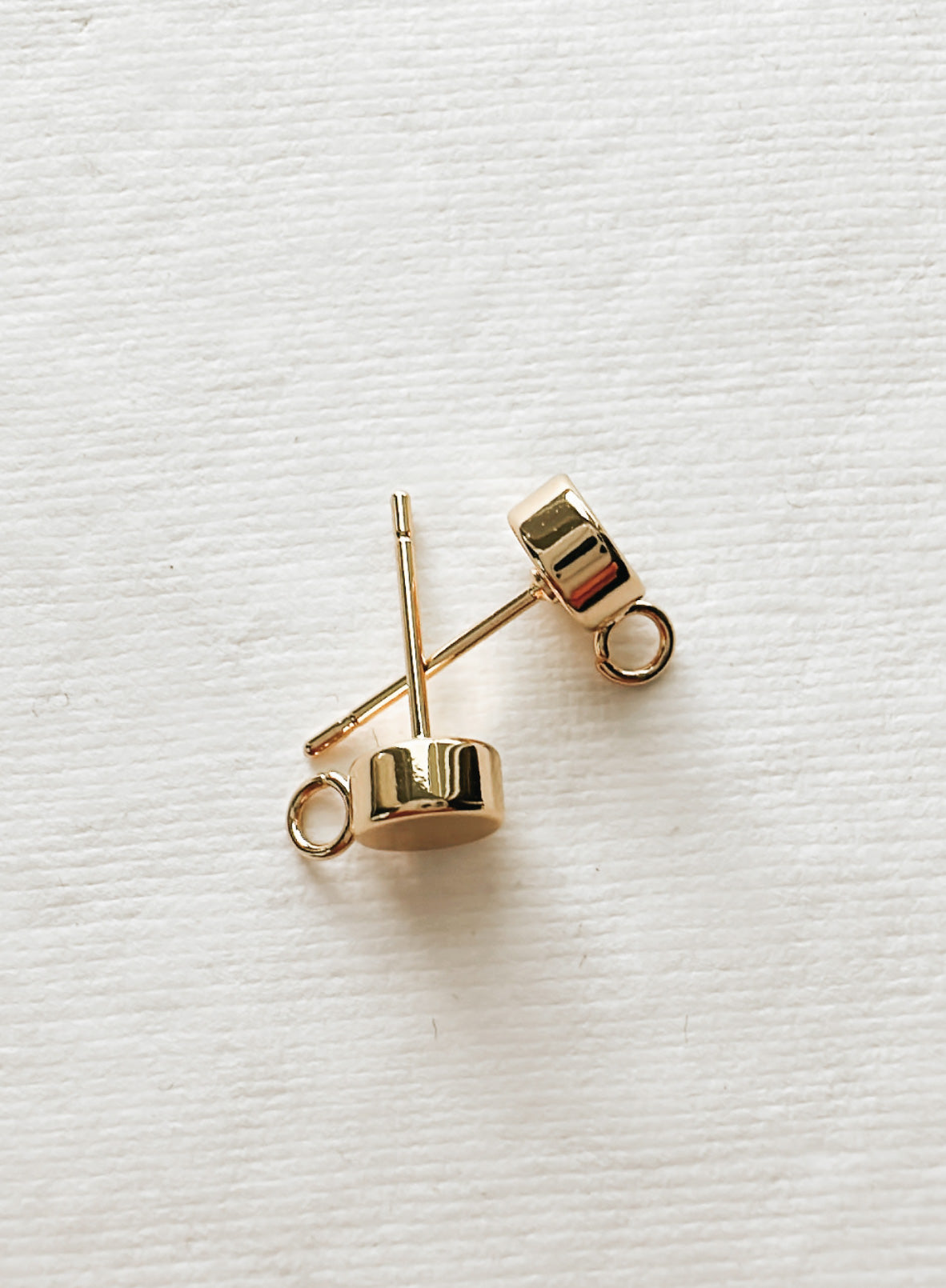 Gold Plated Round Posts (Set of 2)