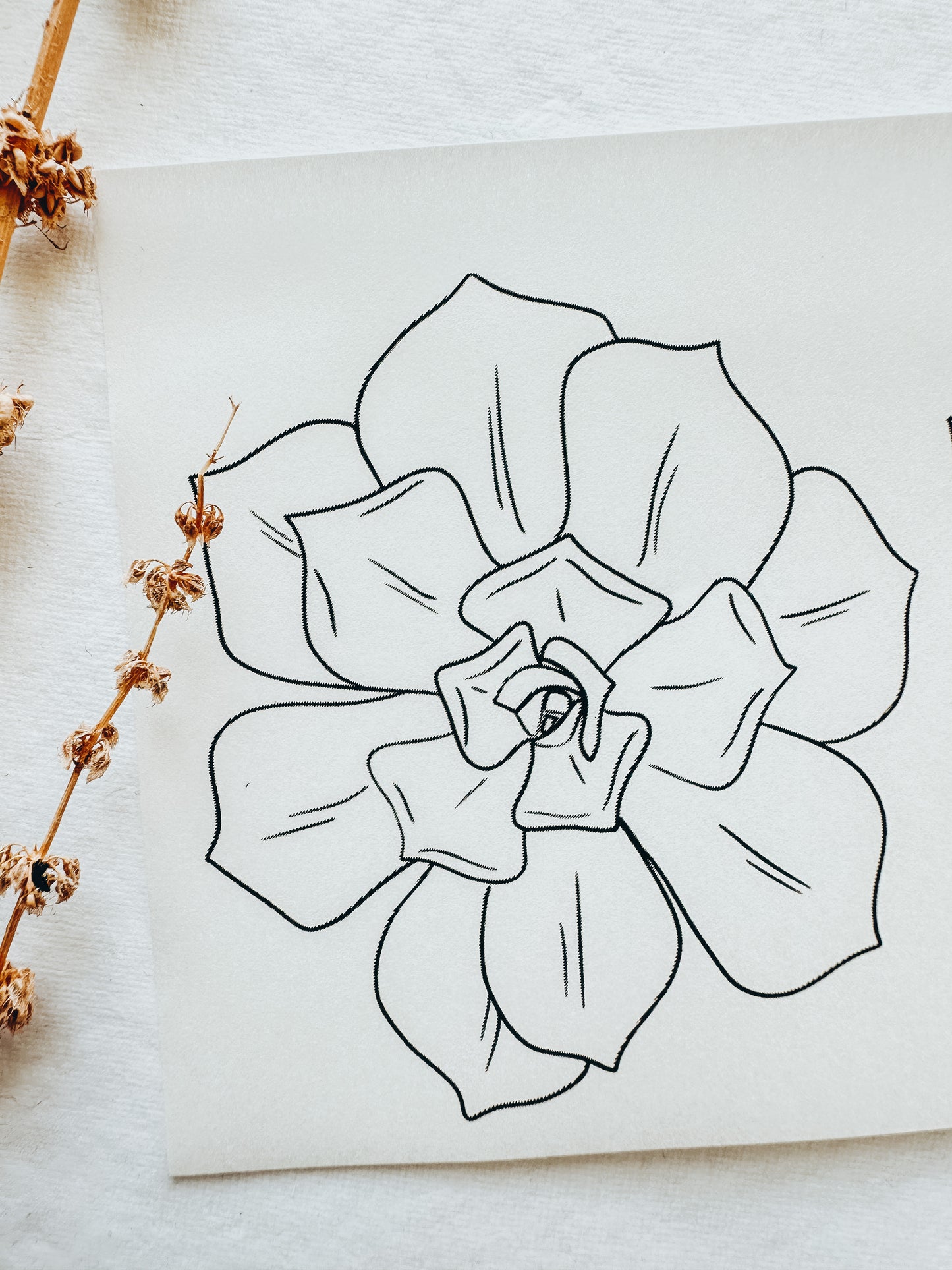 Transfer Paper 129 (Succulent 2 for Trinket Dish)