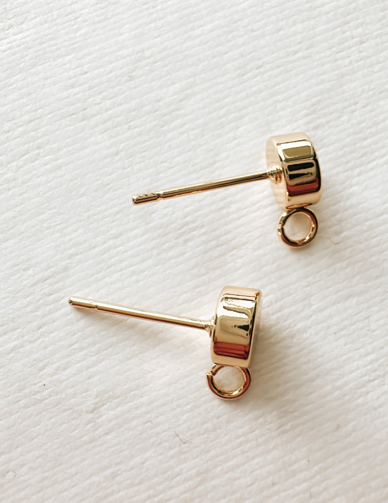 Gold Plated Round Posts (Set of 2)
