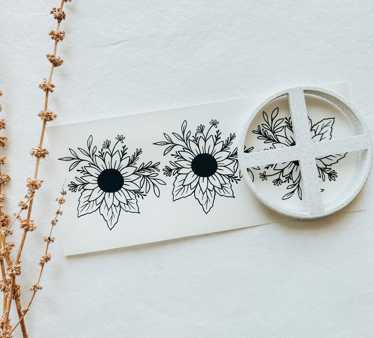 Transfer Paper 132 (Sunflower for Trinket Dish)