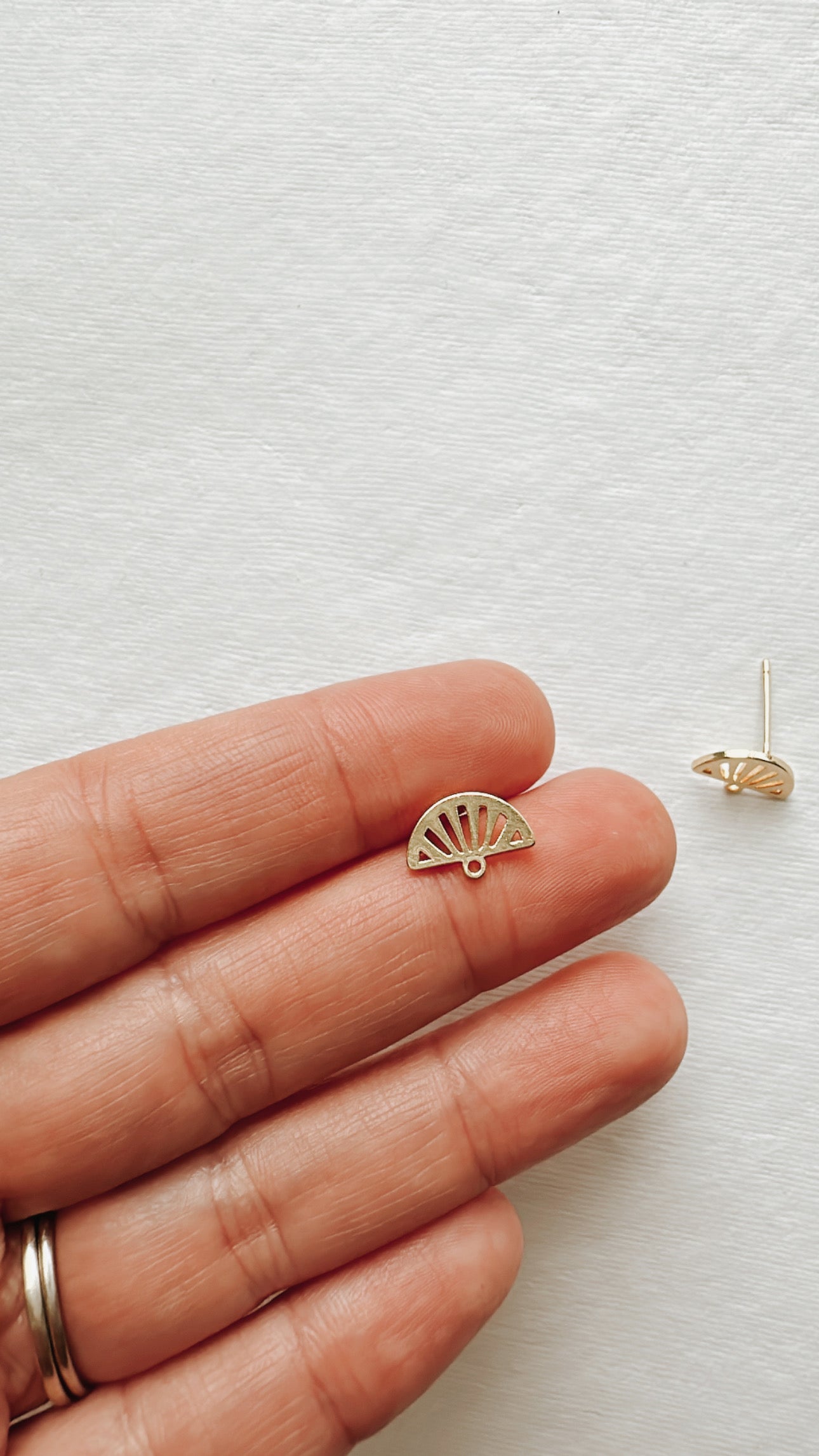 Gold Plated Fan Post