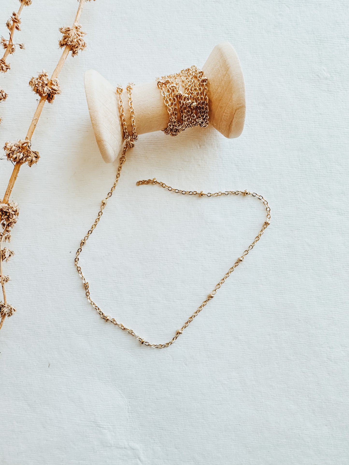 Gold Plated Satellite Chain (3 ft)