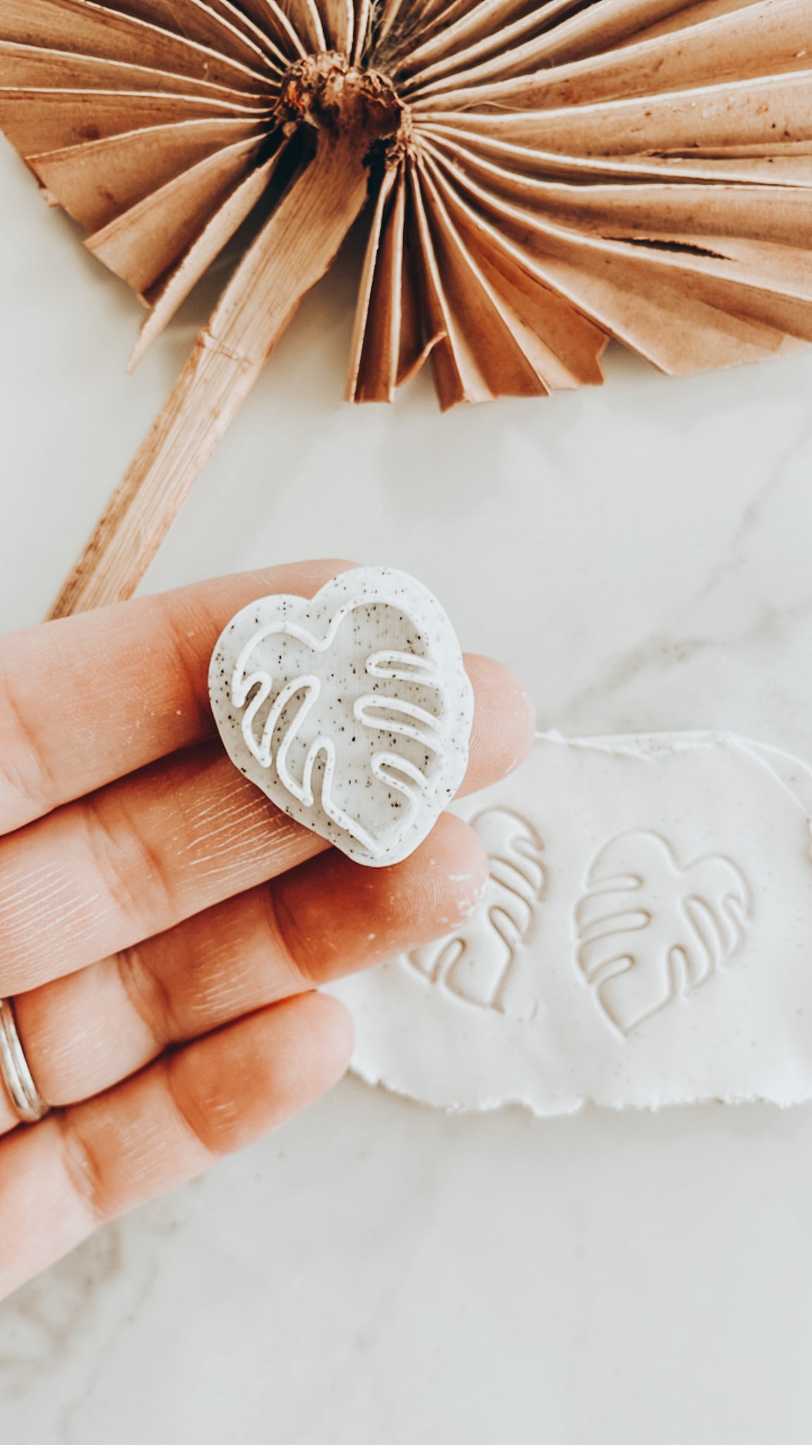 Monstera Clay Stamp