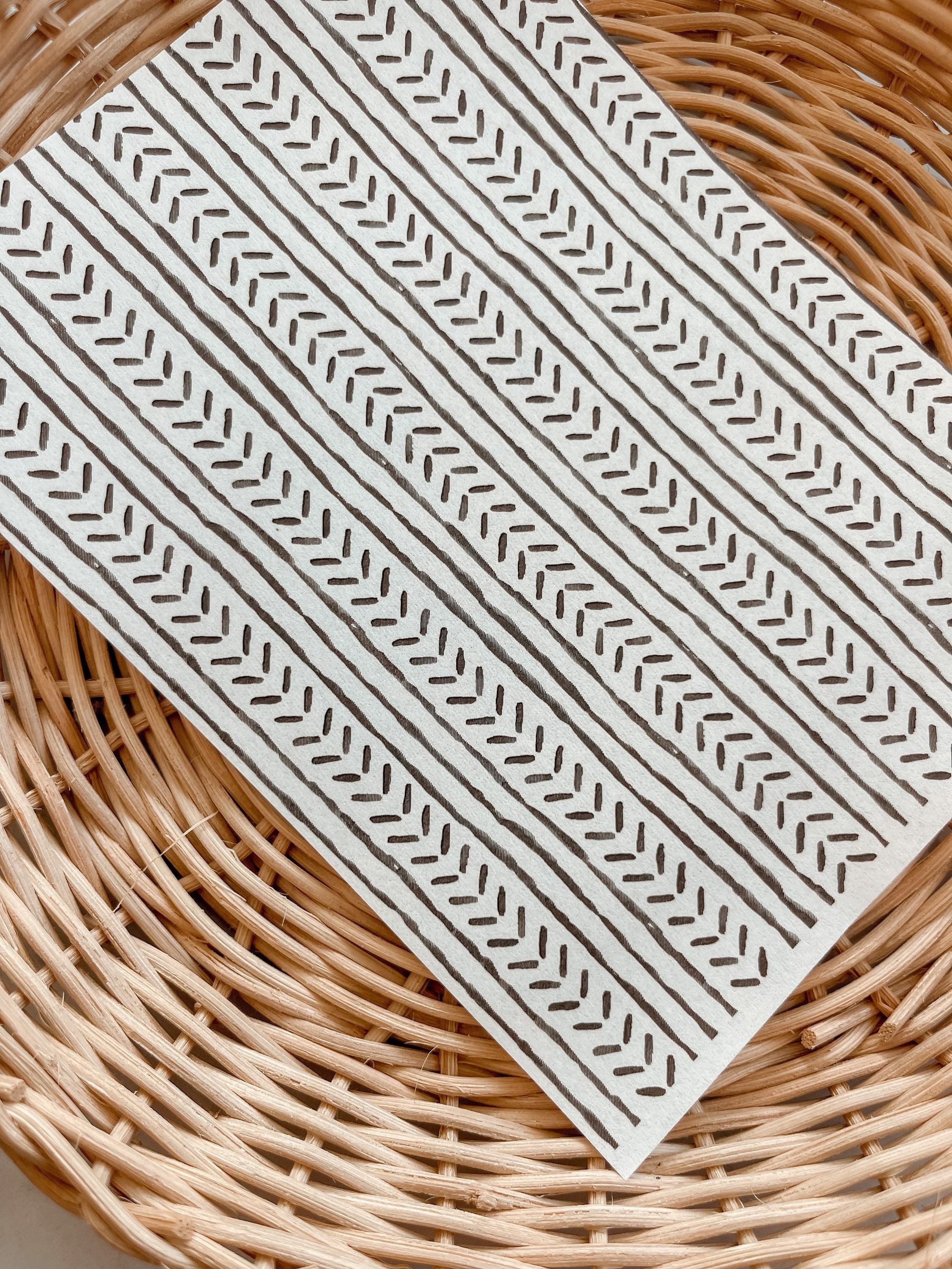 Transfer Paper 33 (BW Herringbone)