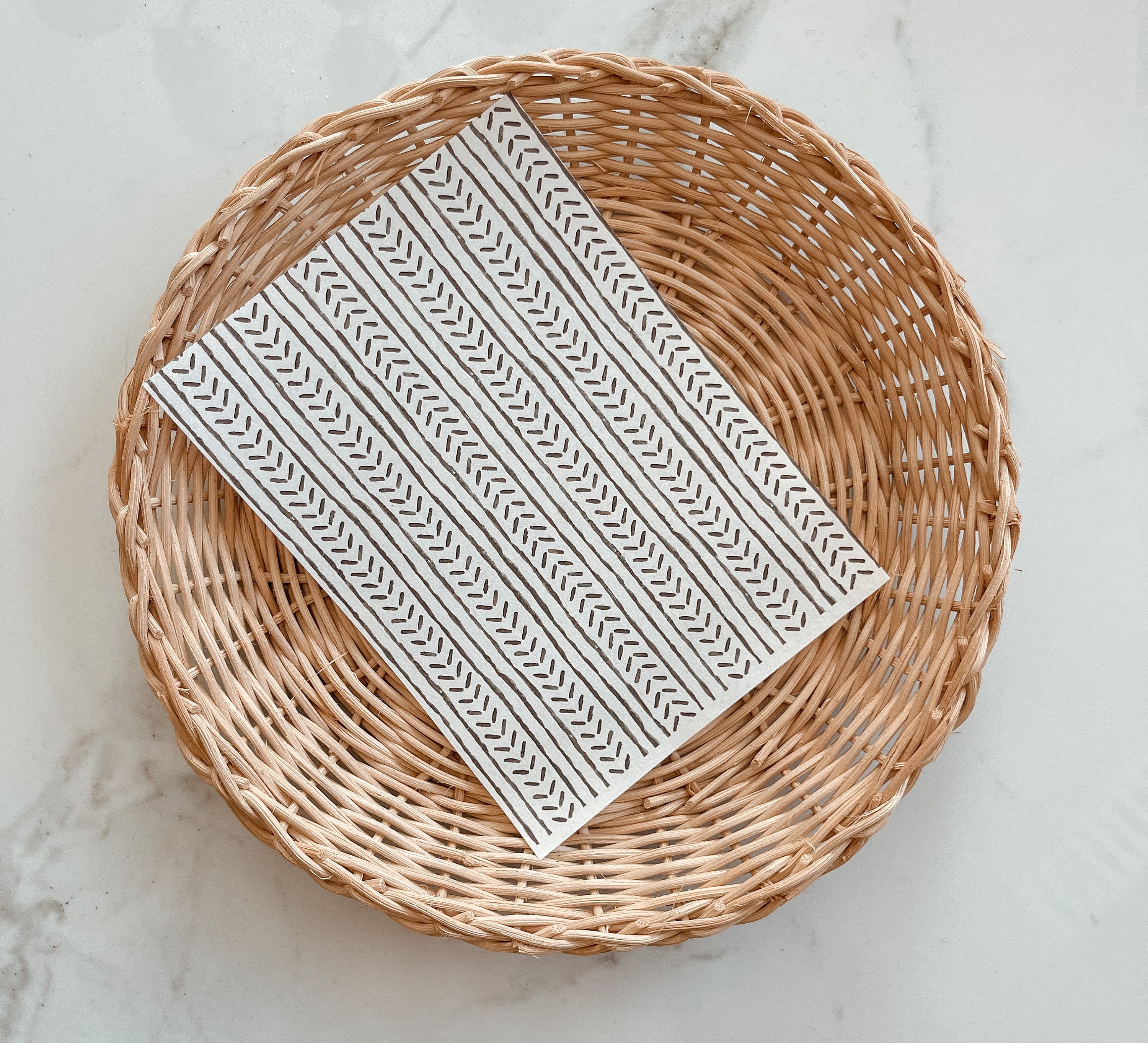 Transfer Paper 33 (BW Herringbone)