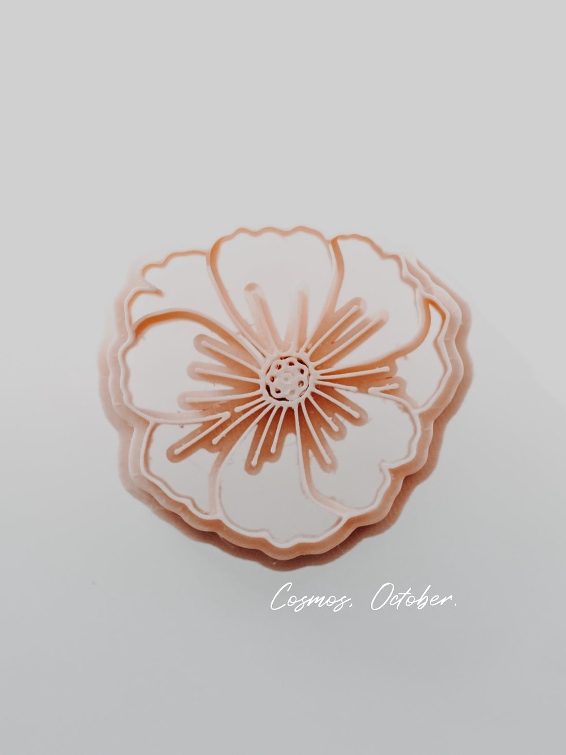 Cosmos October Birth Flower Clay Cutter