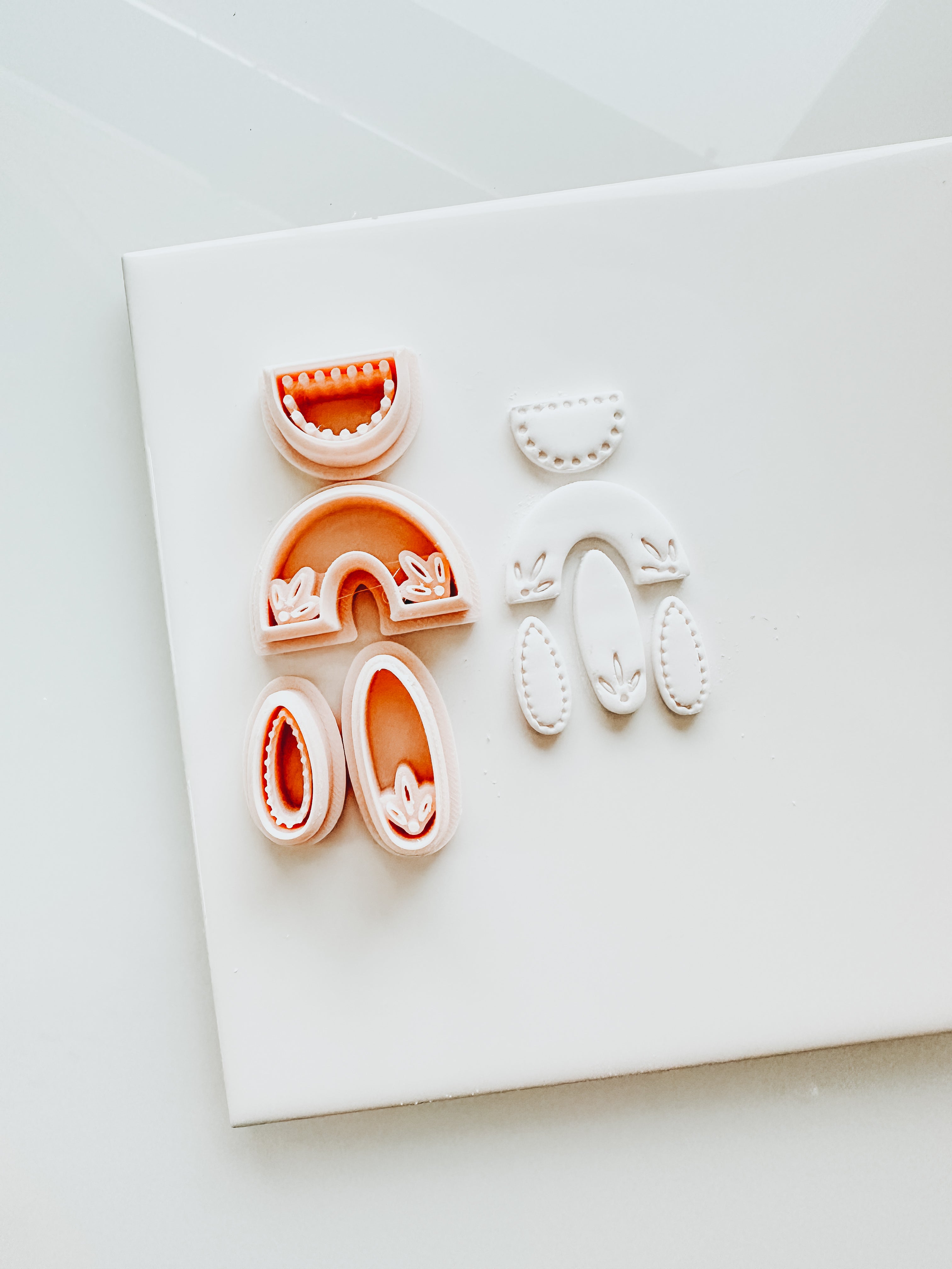 North Embossed Clay Earring Cutter