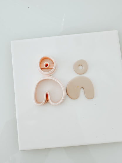 Stevie LARGE Organic Two Piece Clay Cutter Set