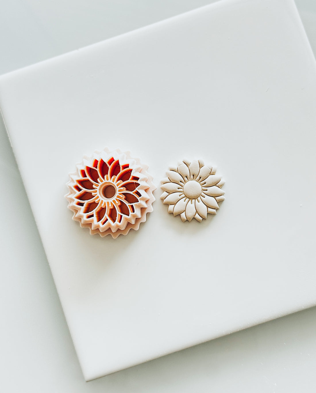 Sunflower Clay Earring Cutter