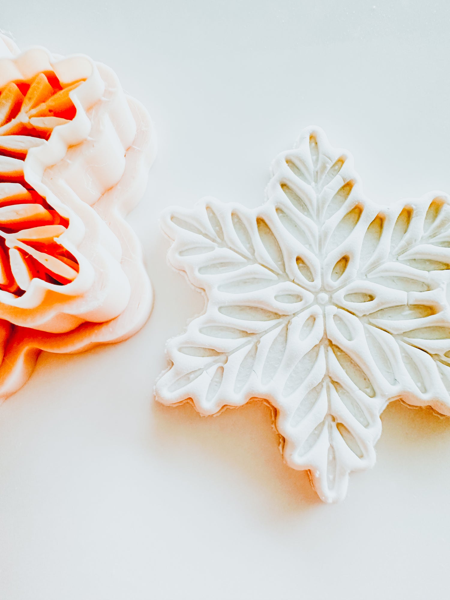 Adelaide Snowflake Winter Embossed Clay Cutter (full press details)