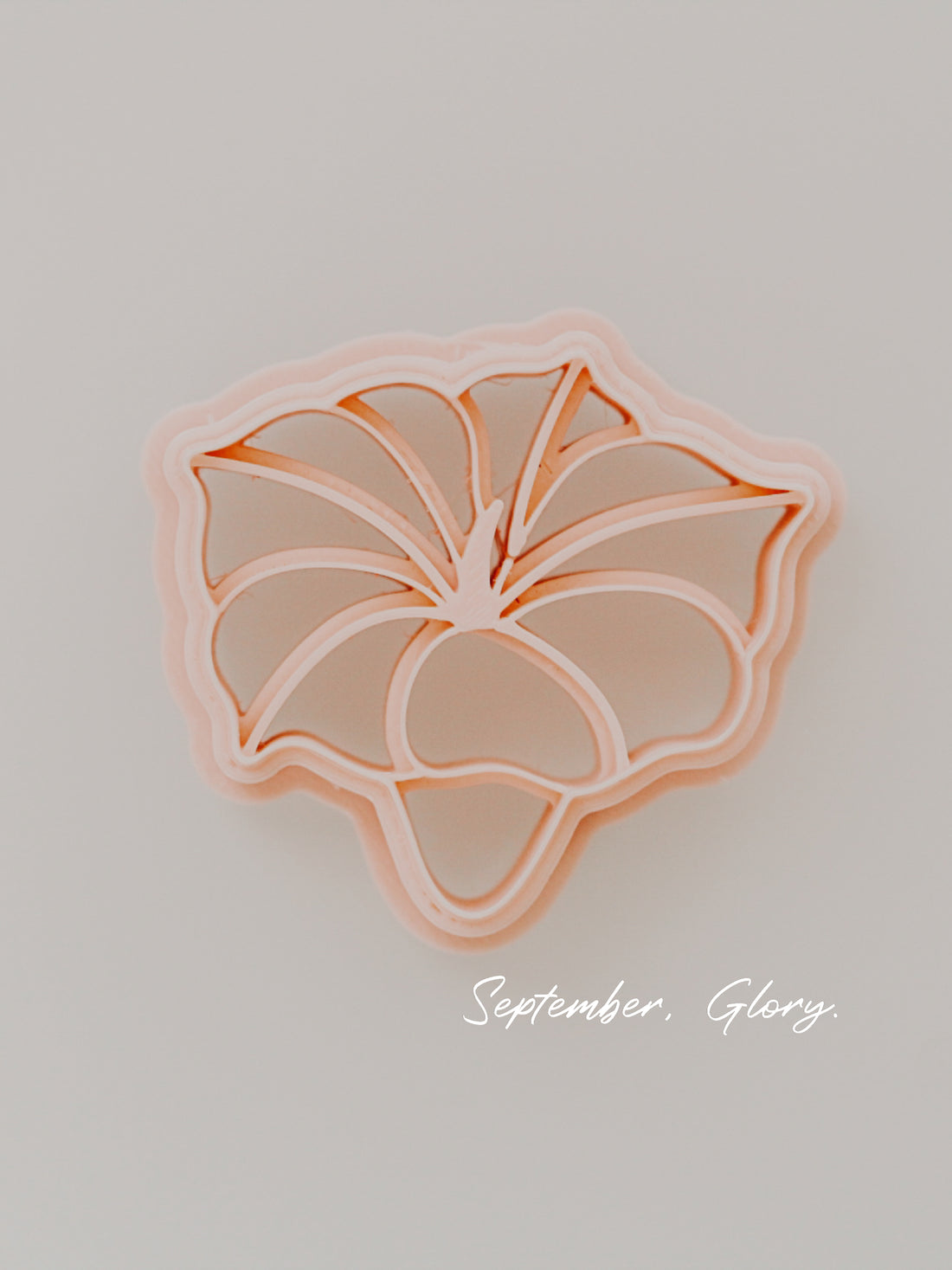 Morning Glory September Birth Flower Clay Cutter