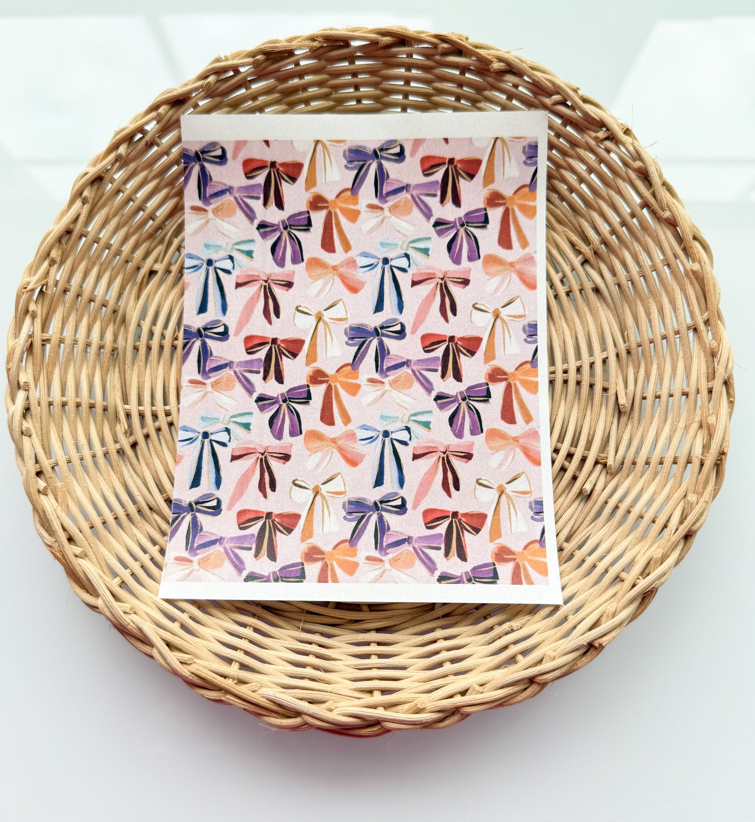 Valentines Day 8 Bows Transfer Paper