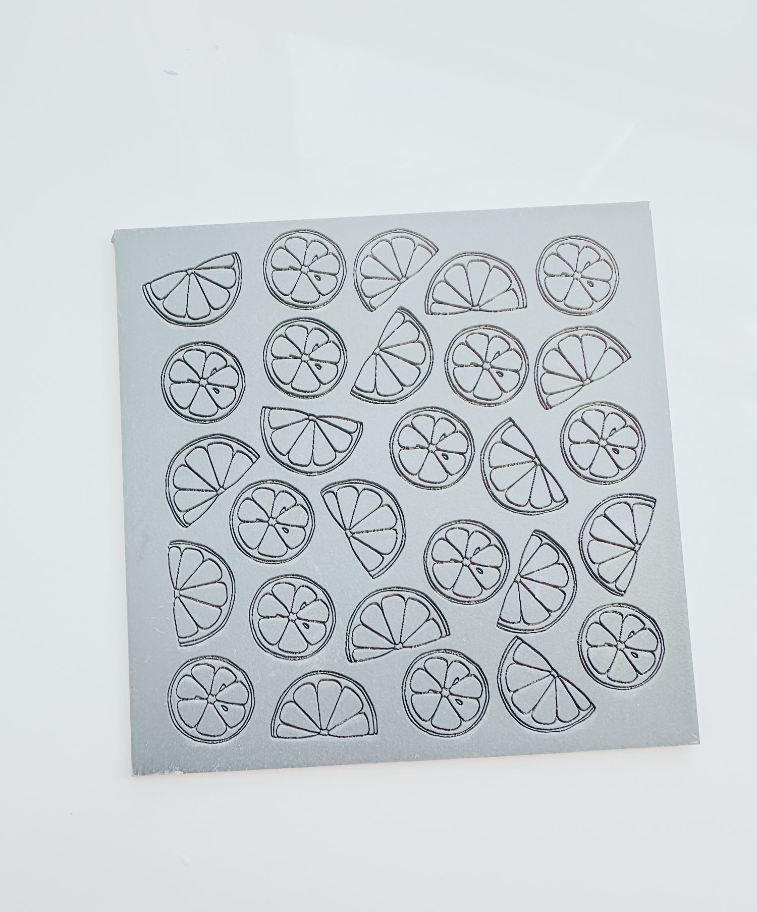 Lemon Outline Clay Texture Mat