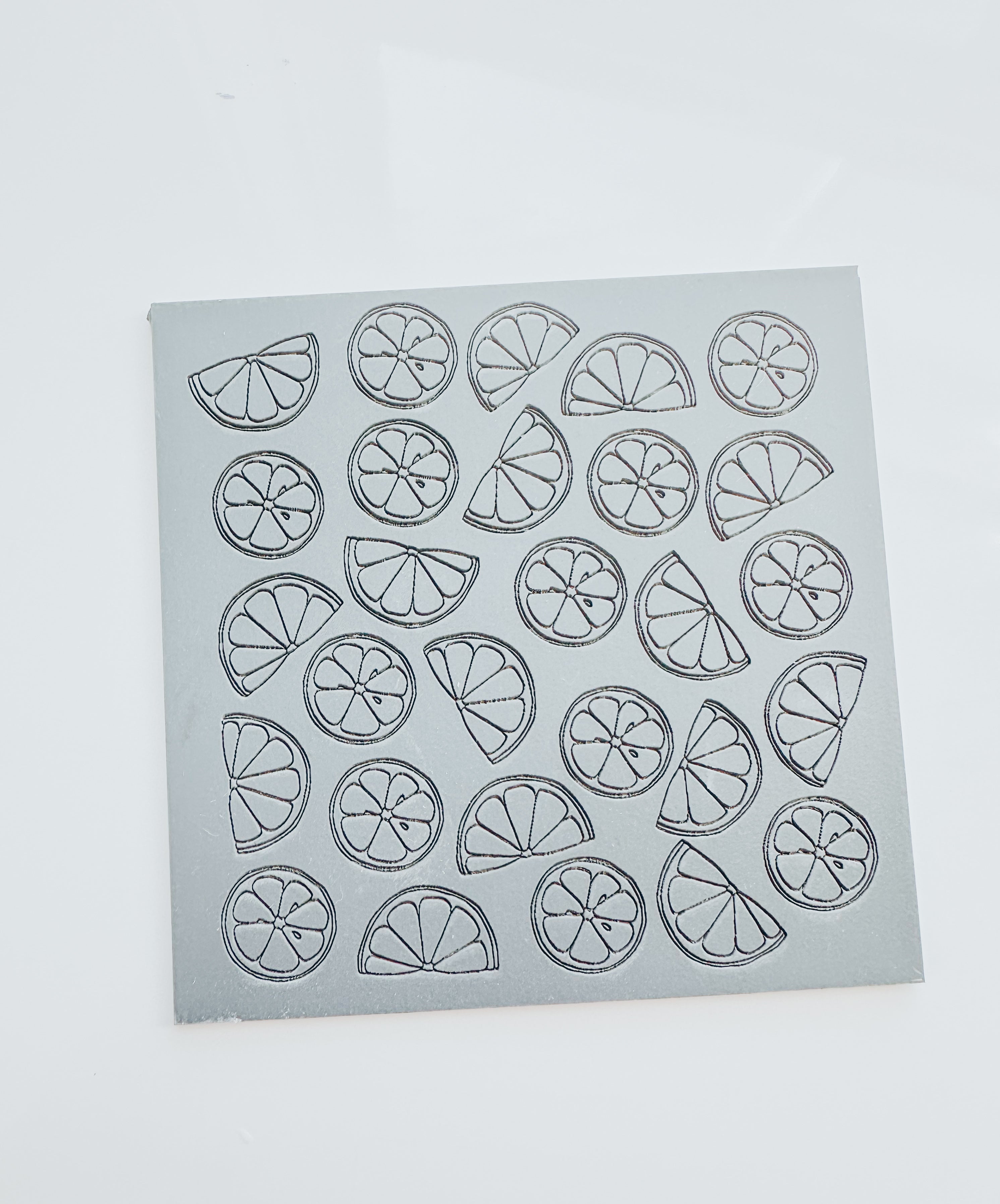 Lemon Outline Clay Texture Mat