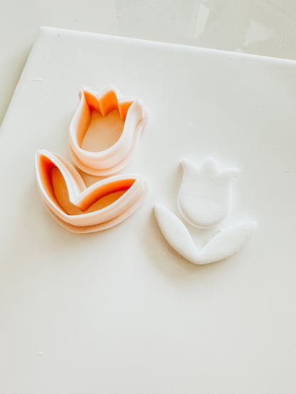 Tulip Two Piece Clay Cutter Set