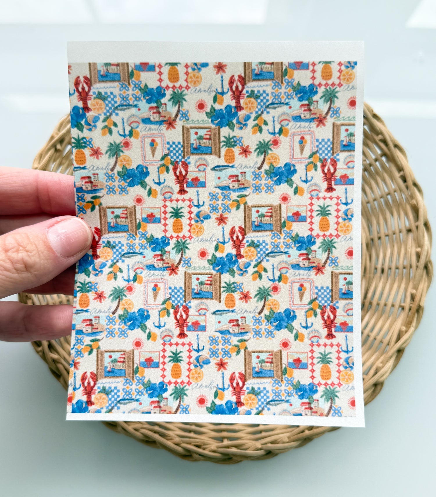 Lobster Blues Transfer Paper