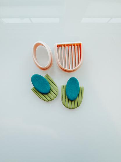 Clover 2 Piece Clay Earring Cutter Set